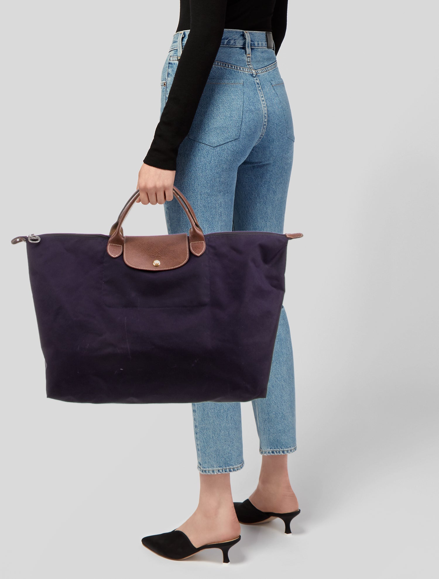 Longchamp Canvas Weekender Bag