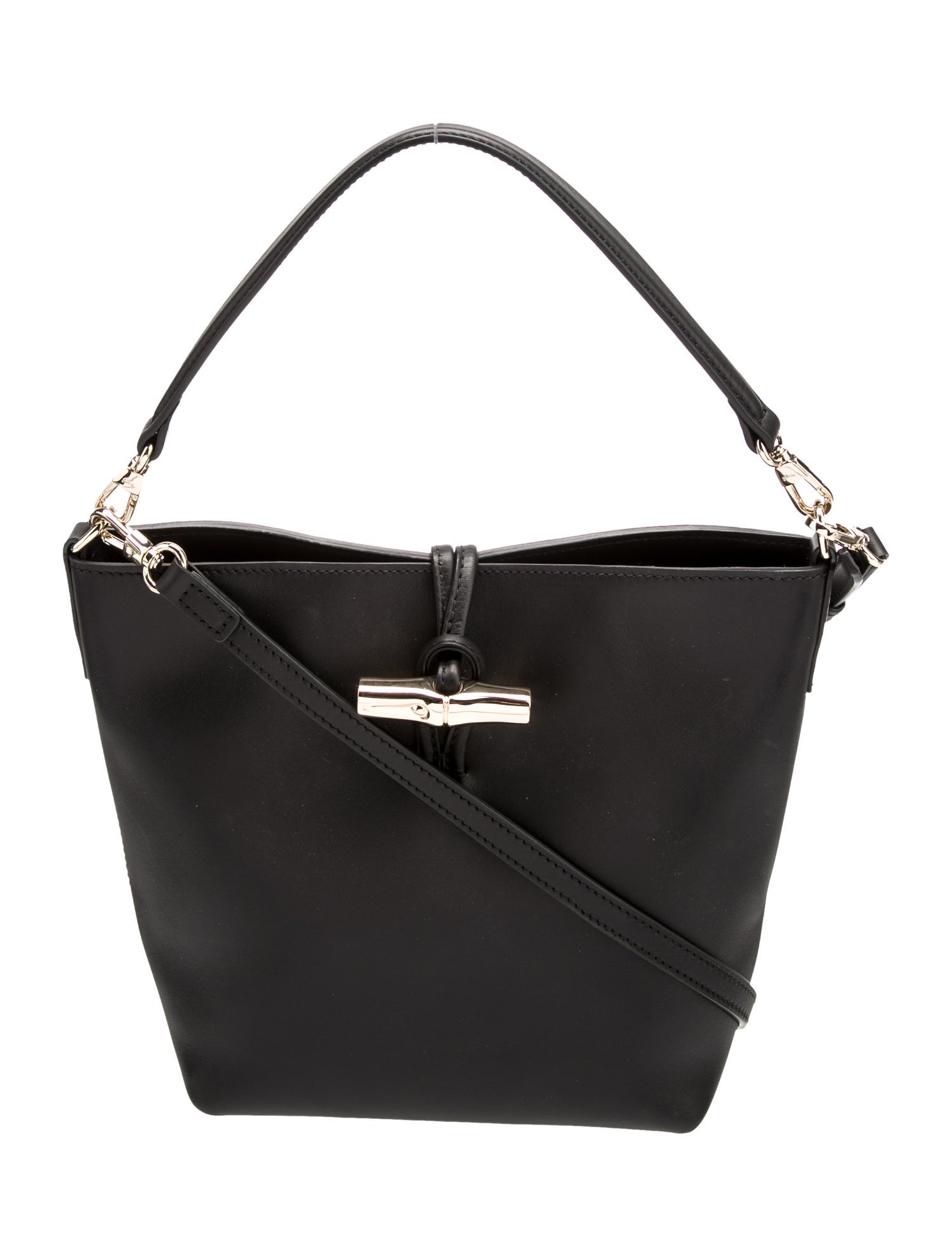 Longchamp Leather Top Handle Bag