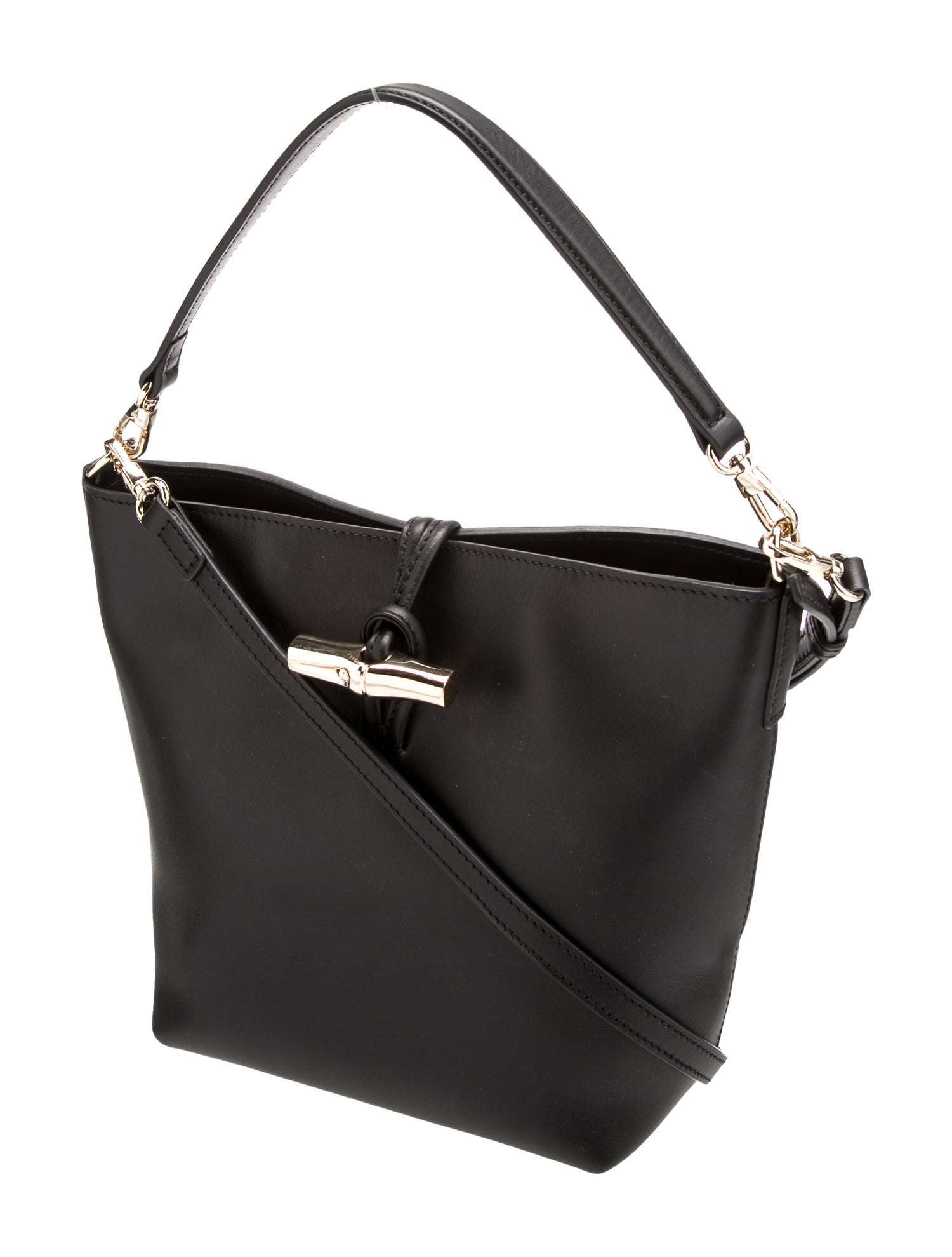 Longchamp Leather Top Handle Bag