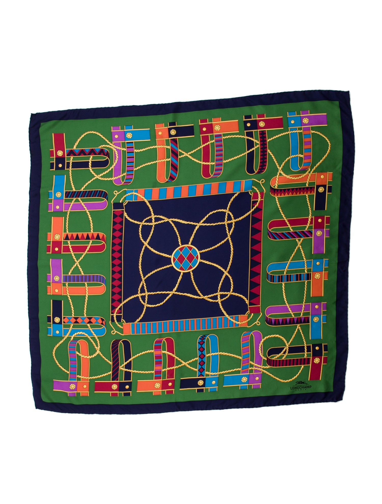 Longchamp Silk Printed Scarf