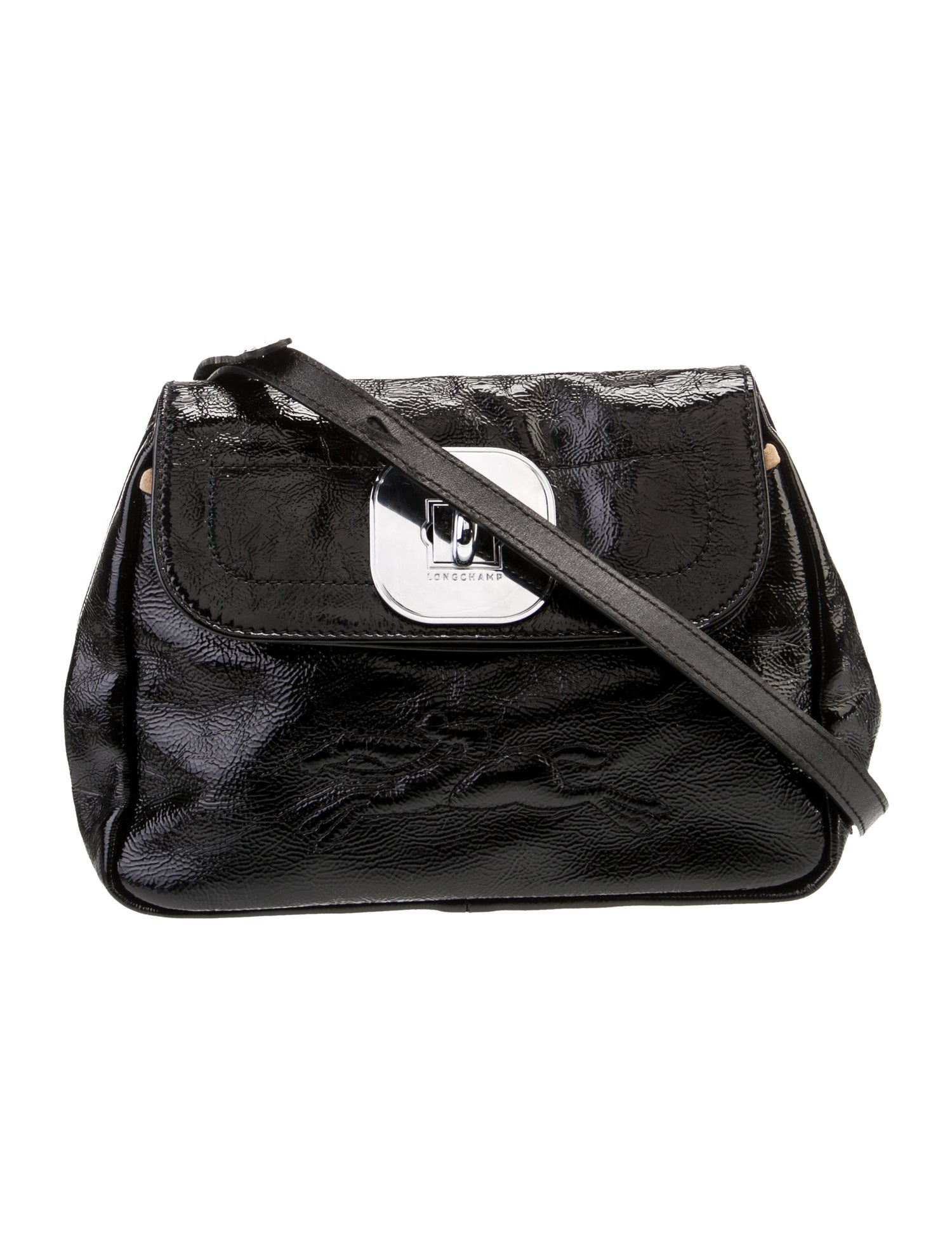 Longchamp Patent Leather Shoulder Bag