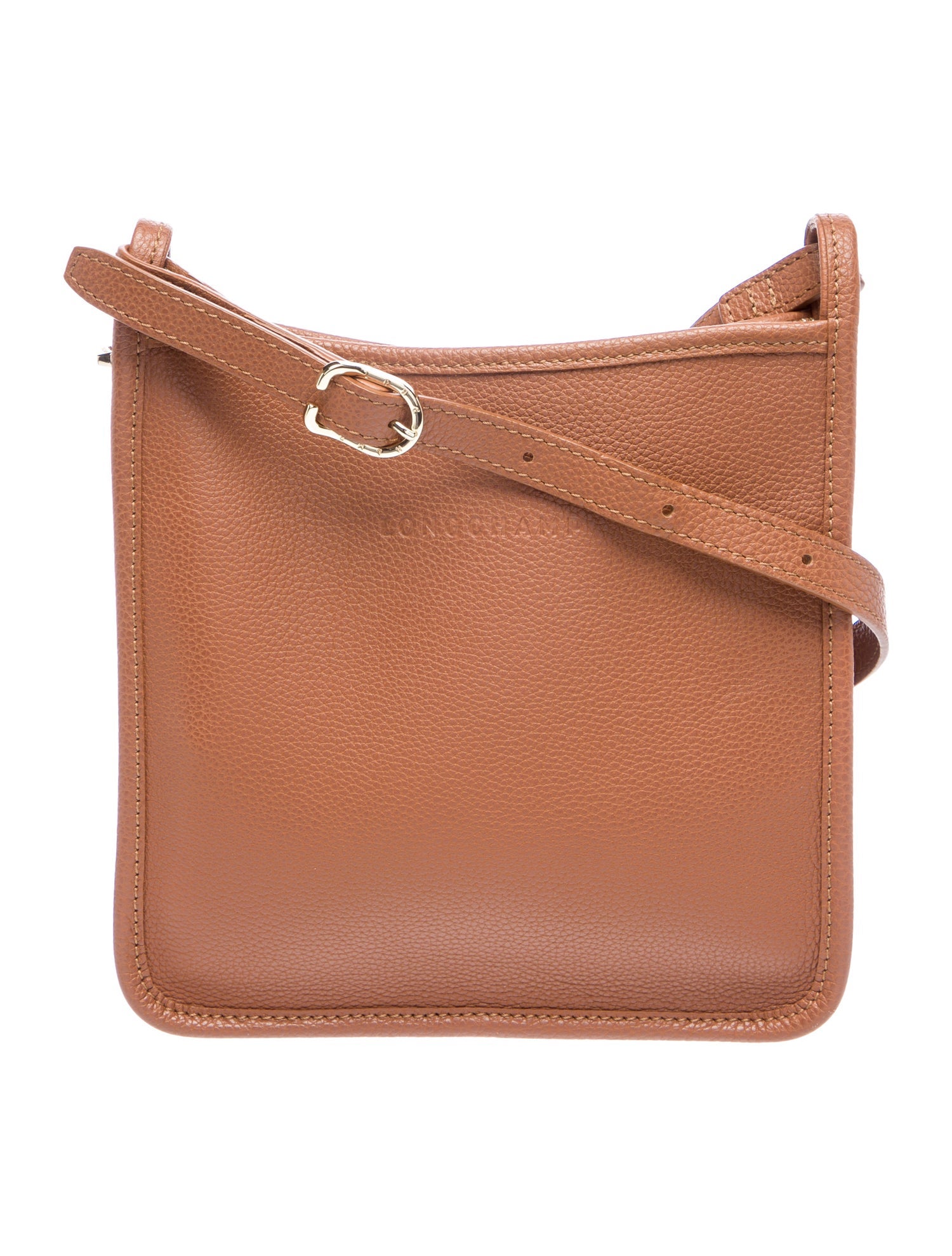 Longchamp Leather Messenger Bag