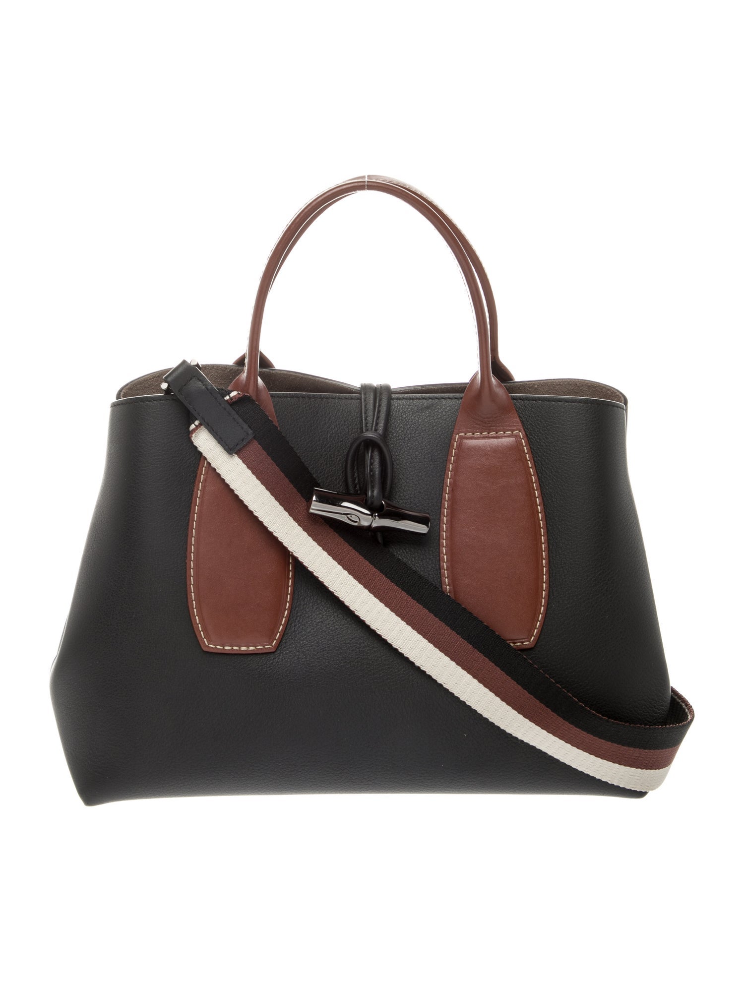 Longchamp Leather Top Handle Bag