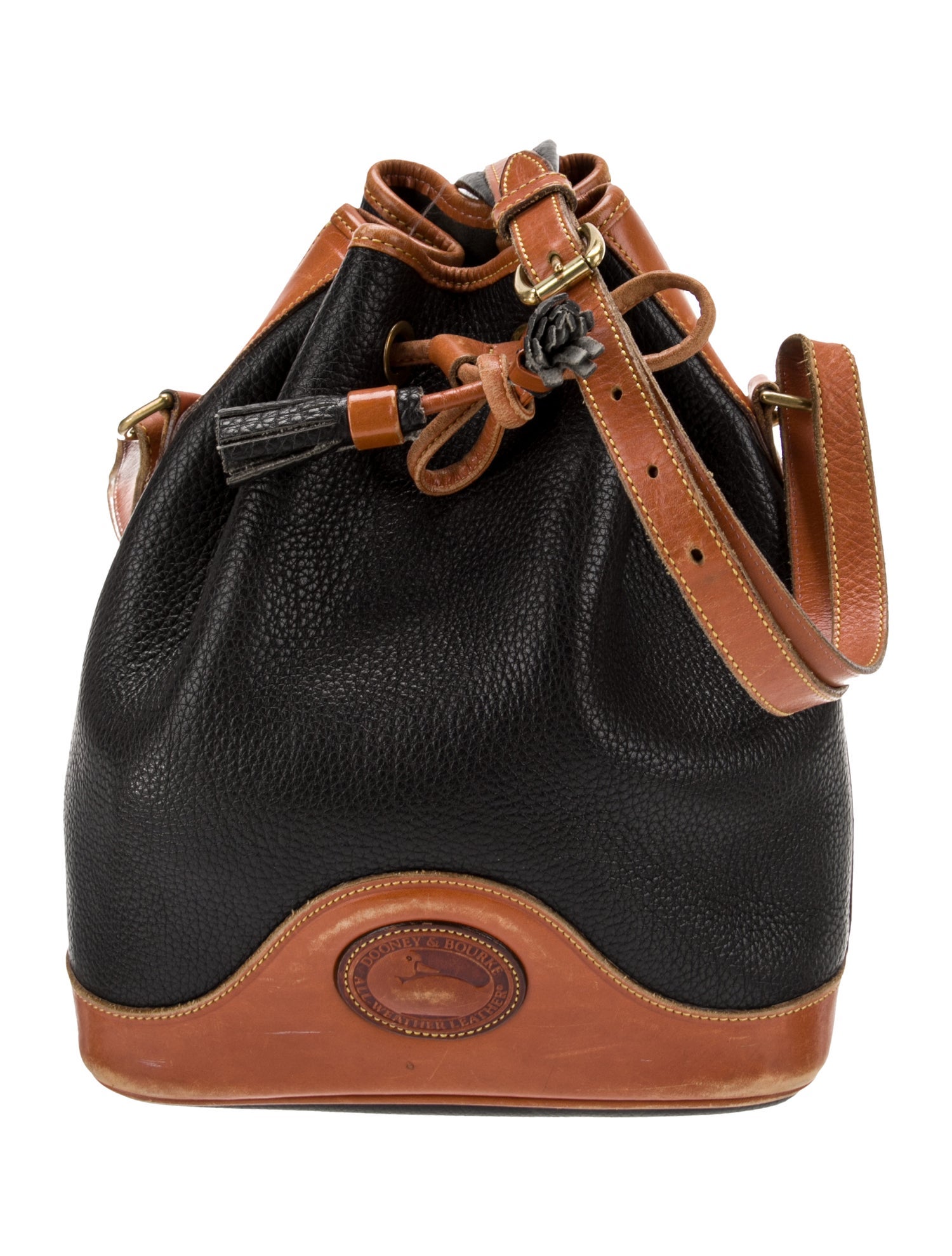 Longchamp Leather Bucket Bag