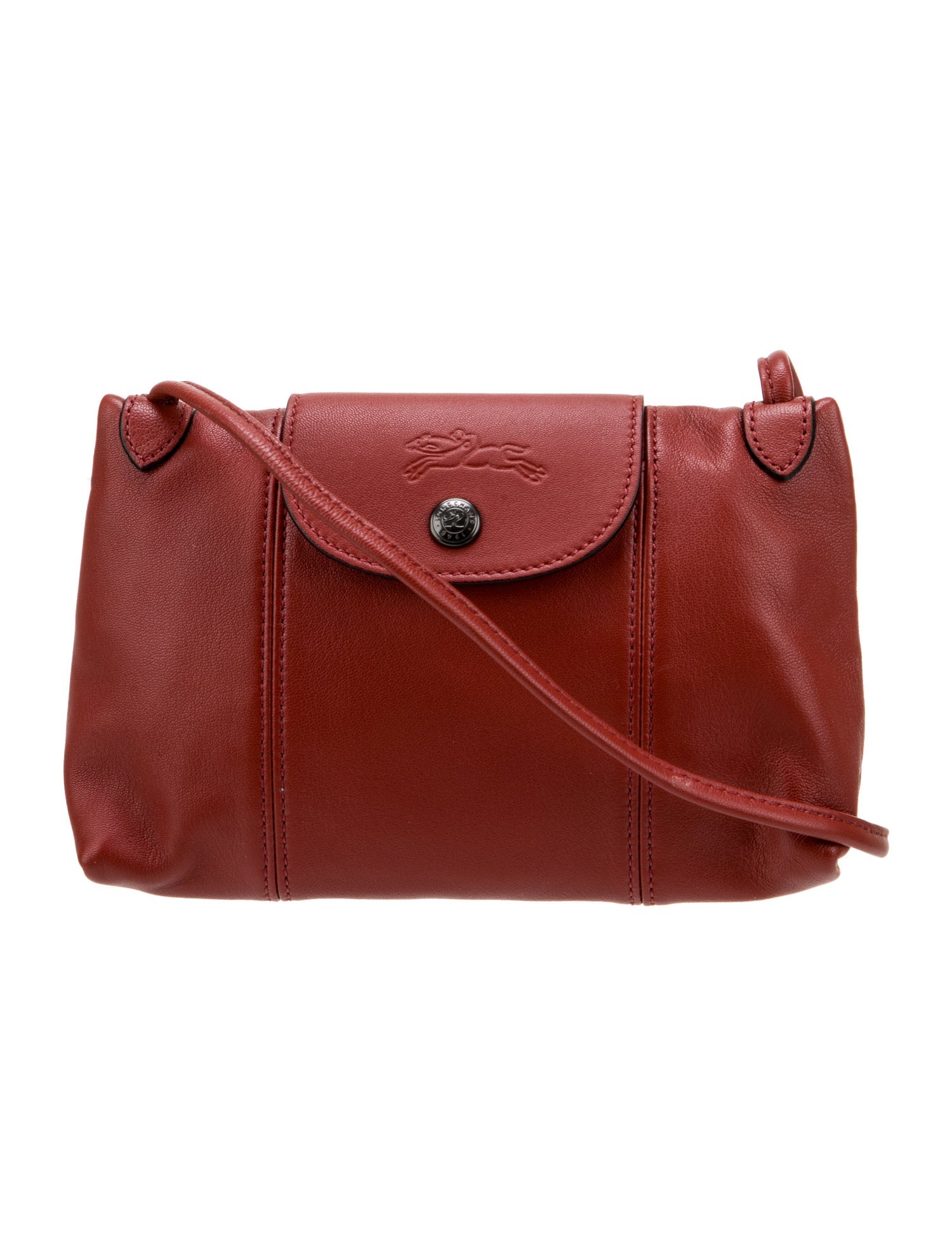 Longchamp Leather Bucket Bag