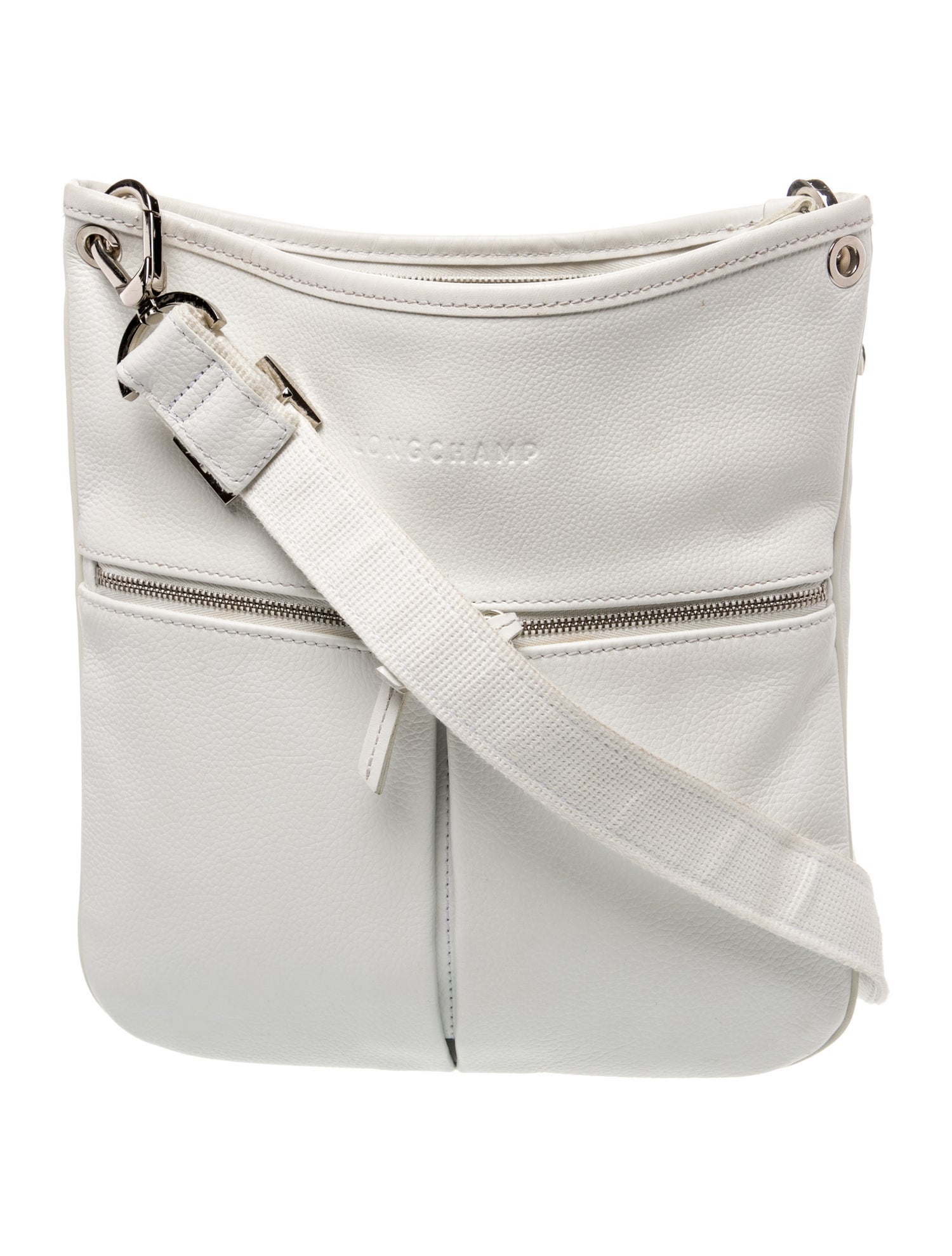 Longchamp Leather Messenger Bag