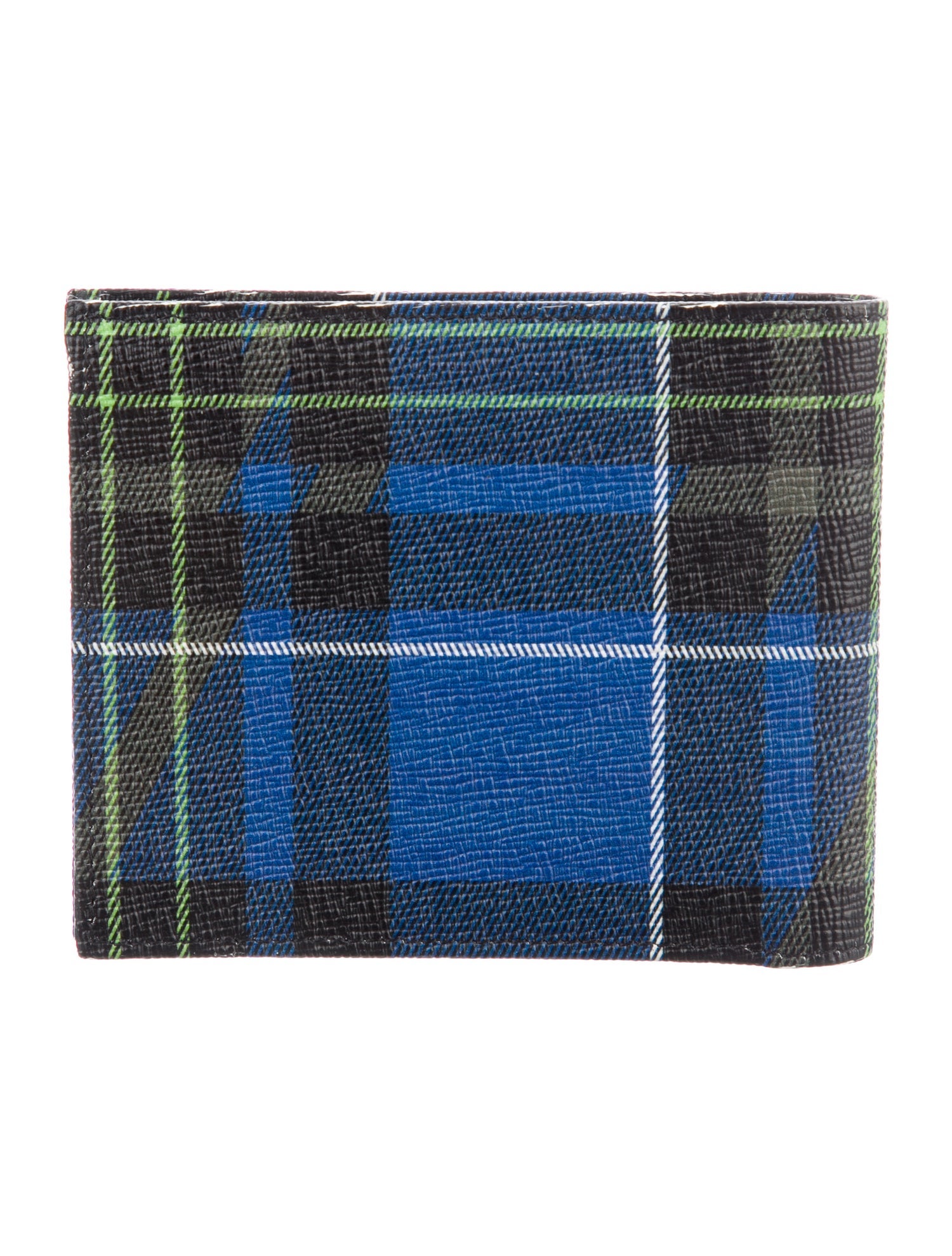 Longchamp Plaid Print Bifold Wallet