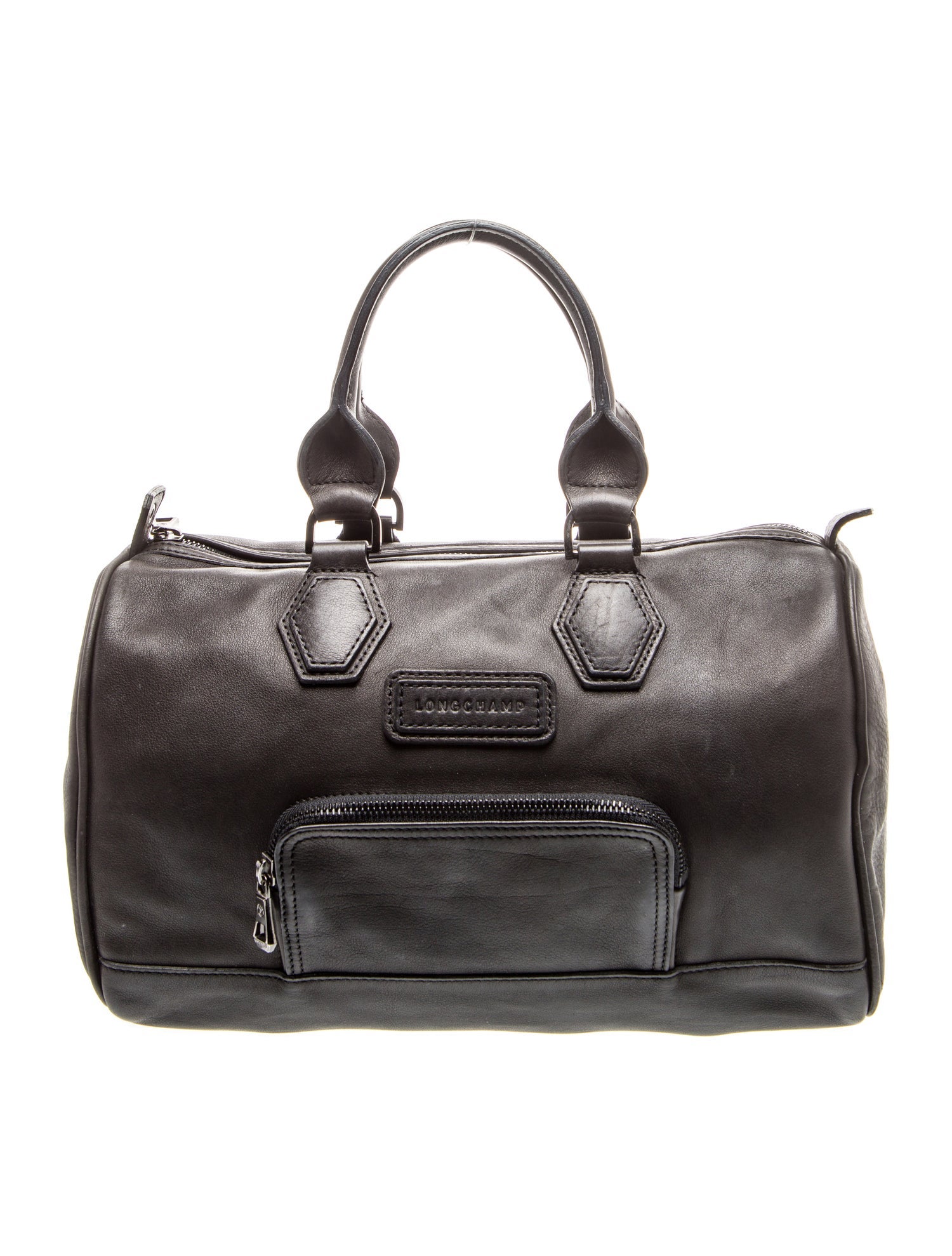 Longchamp Leather Top Handle Bag