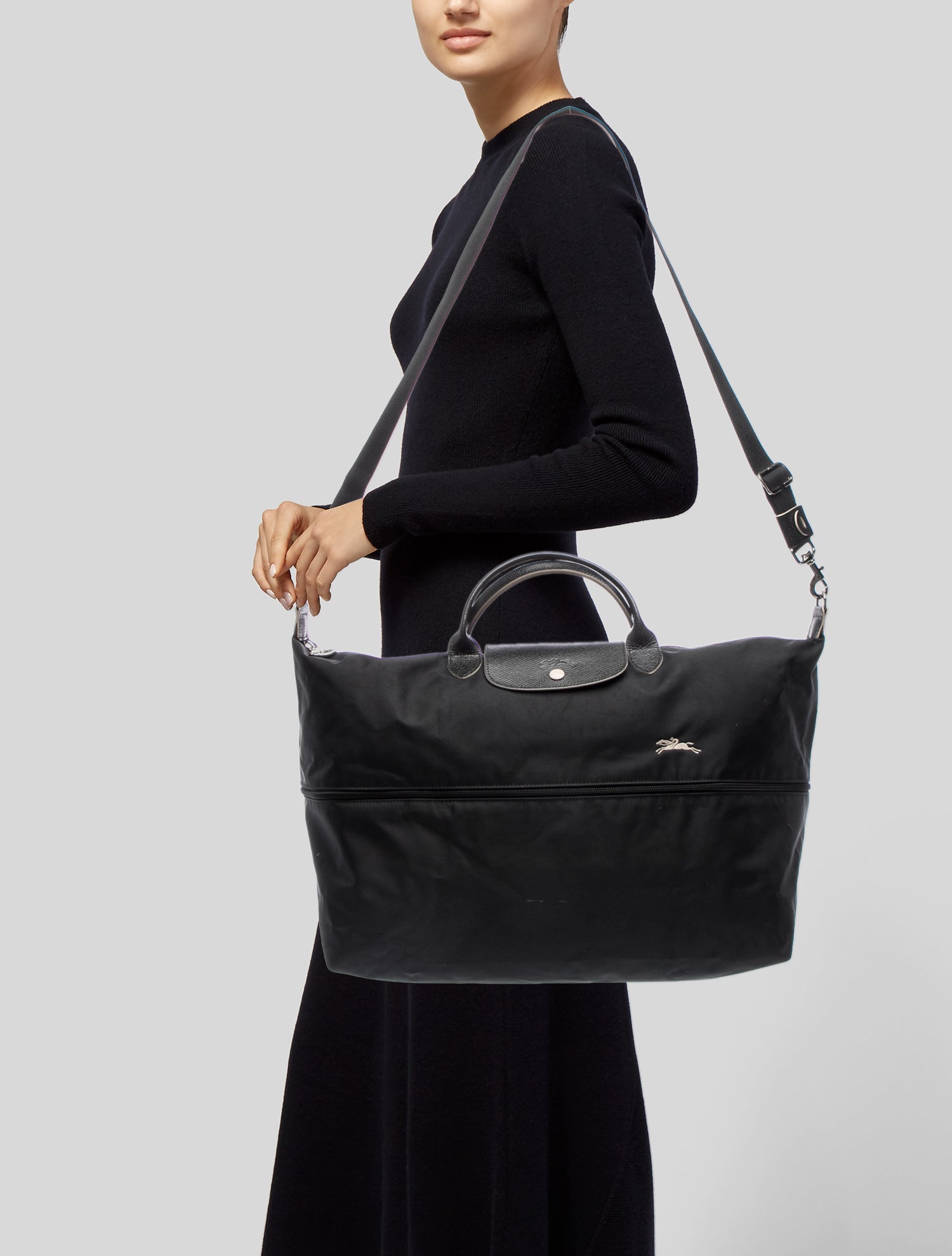 Longchamp Nylon Top Handle Bag