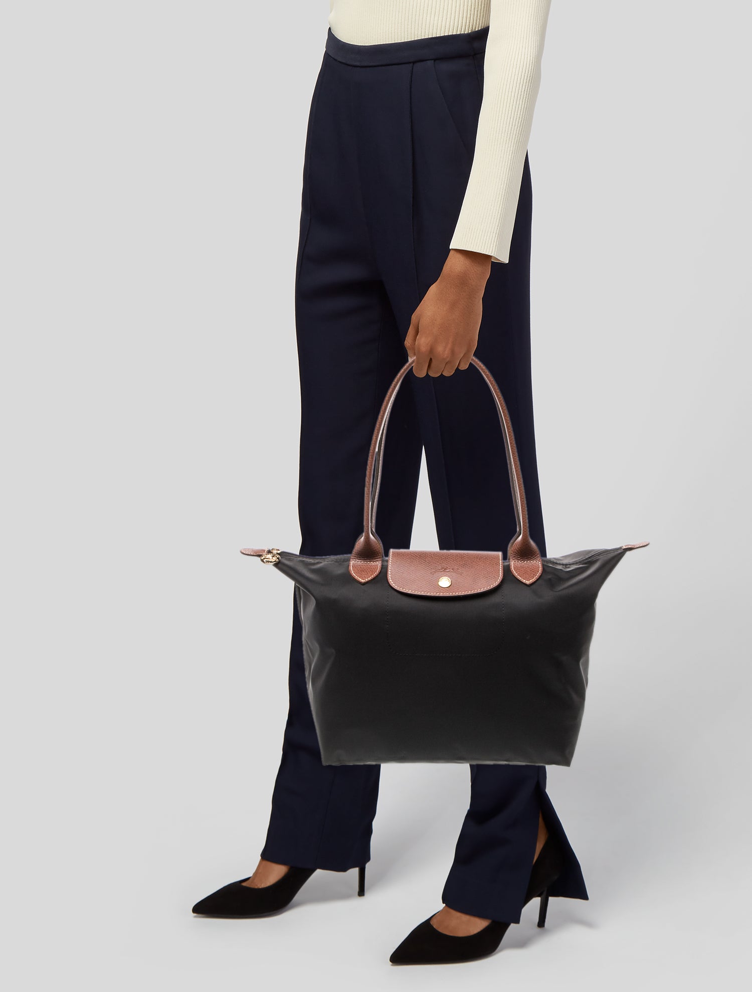 Longchamp Nylon Top Handle Bag