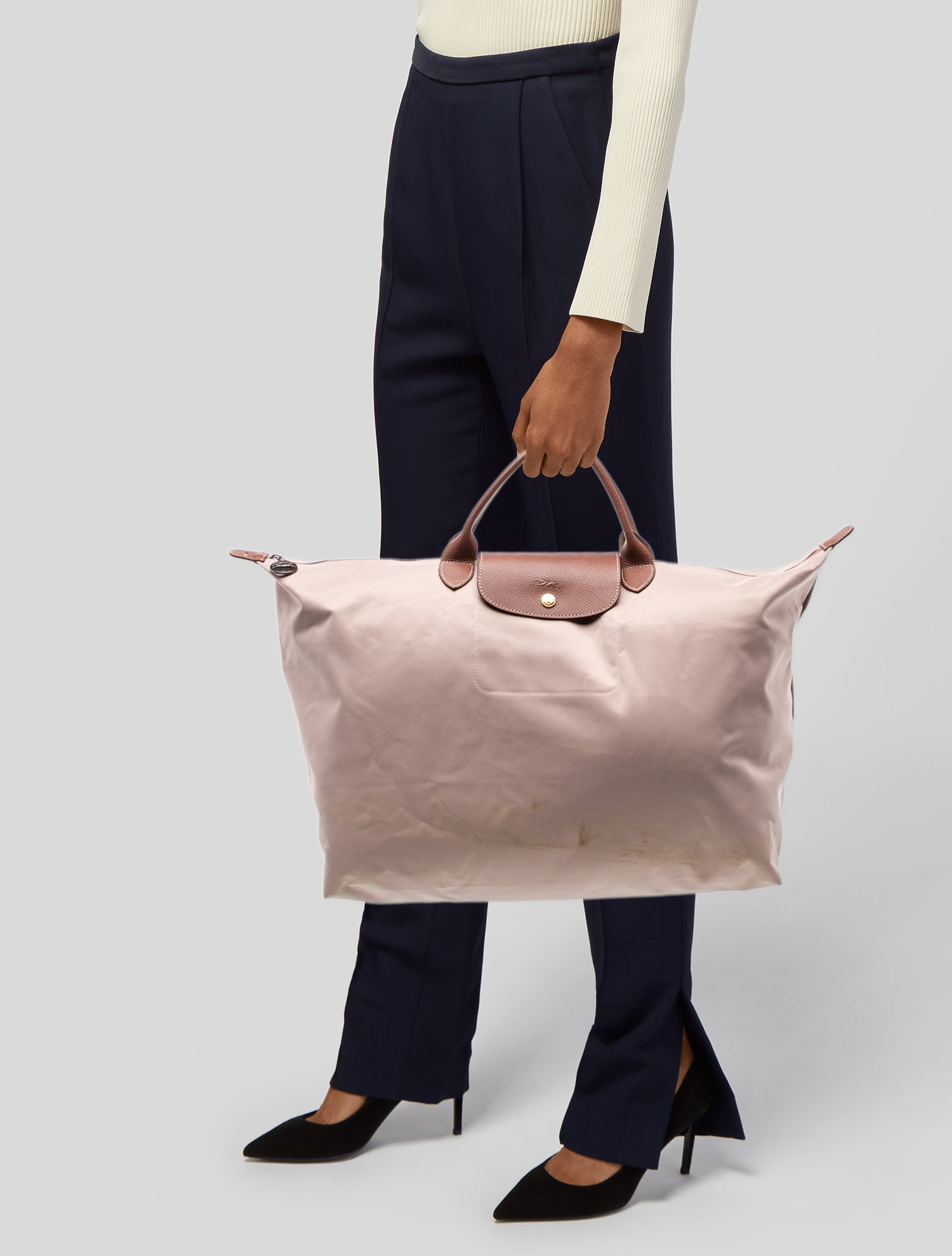 Longchamp Nylon Top Handle Bag