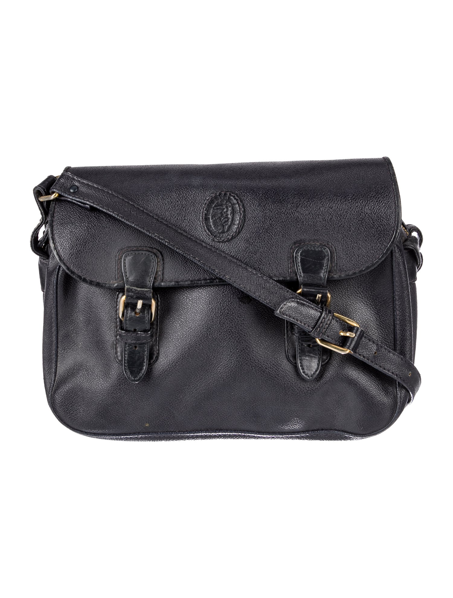 Longchamp Leather Messenger Bag