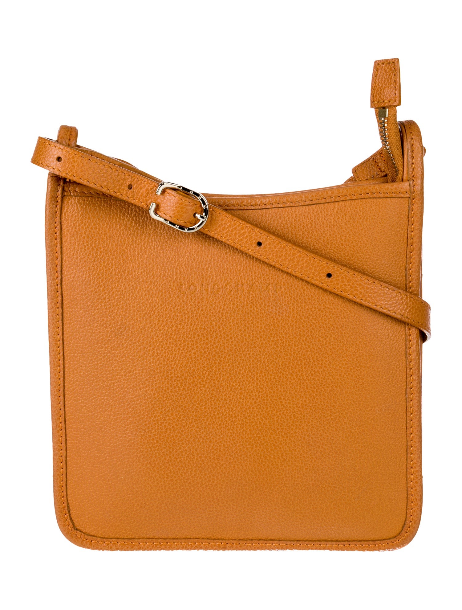 Longchamp Leather Messenger Bag