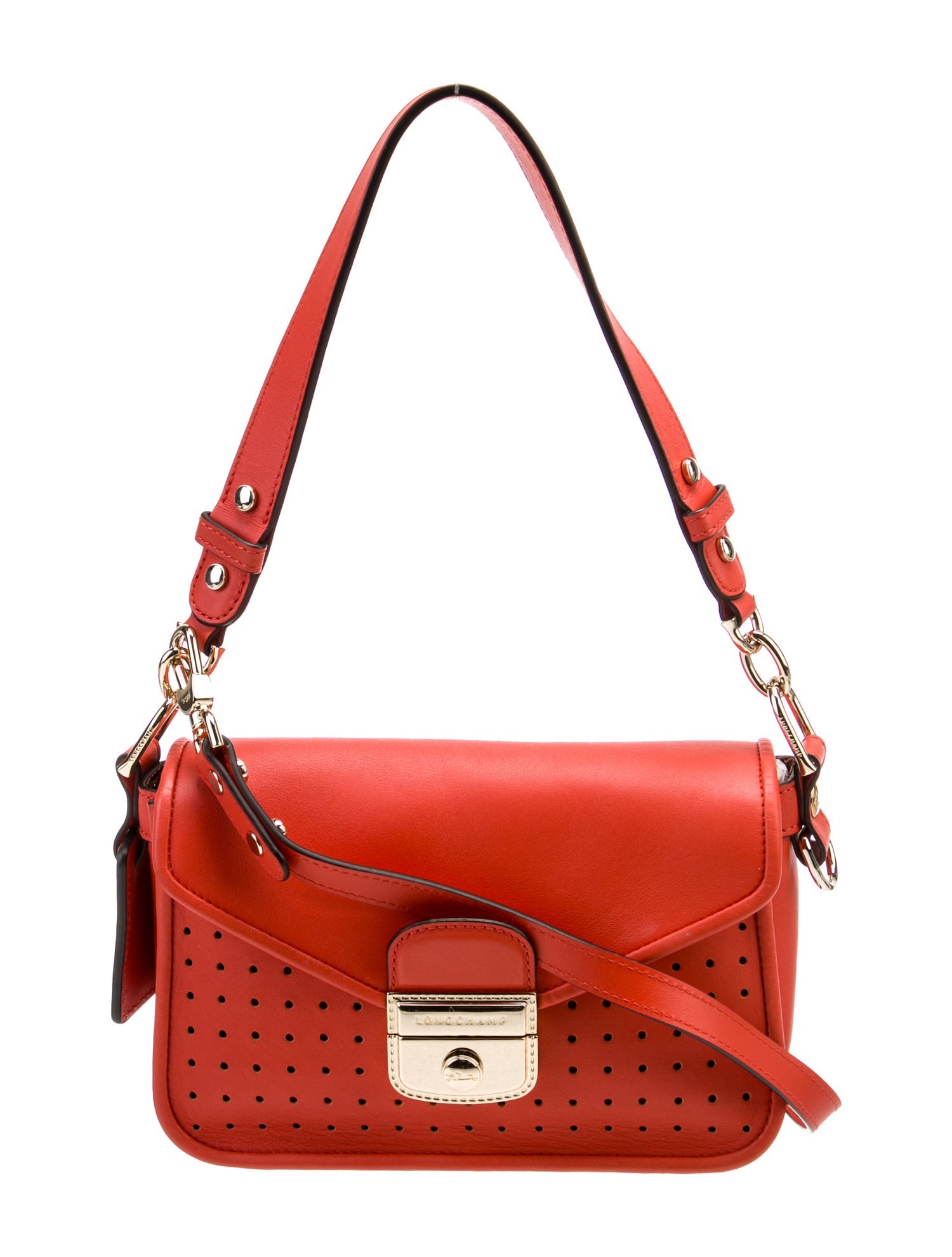 Longchamp Leather Top Handle Bag