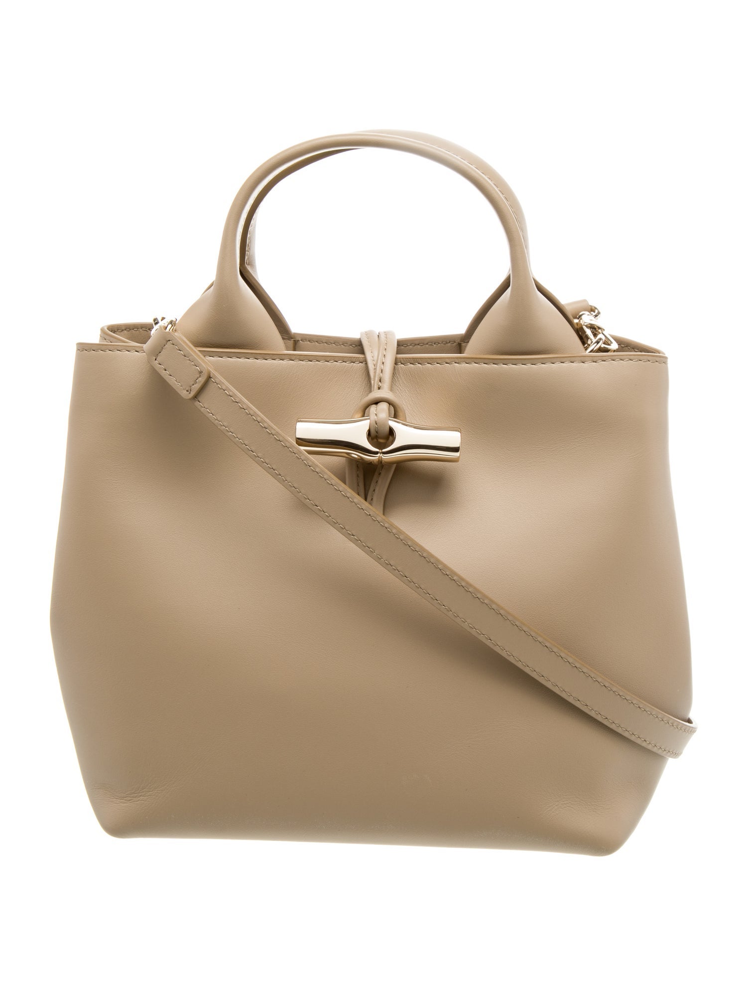 Longchamp Leather Top Handle Bag