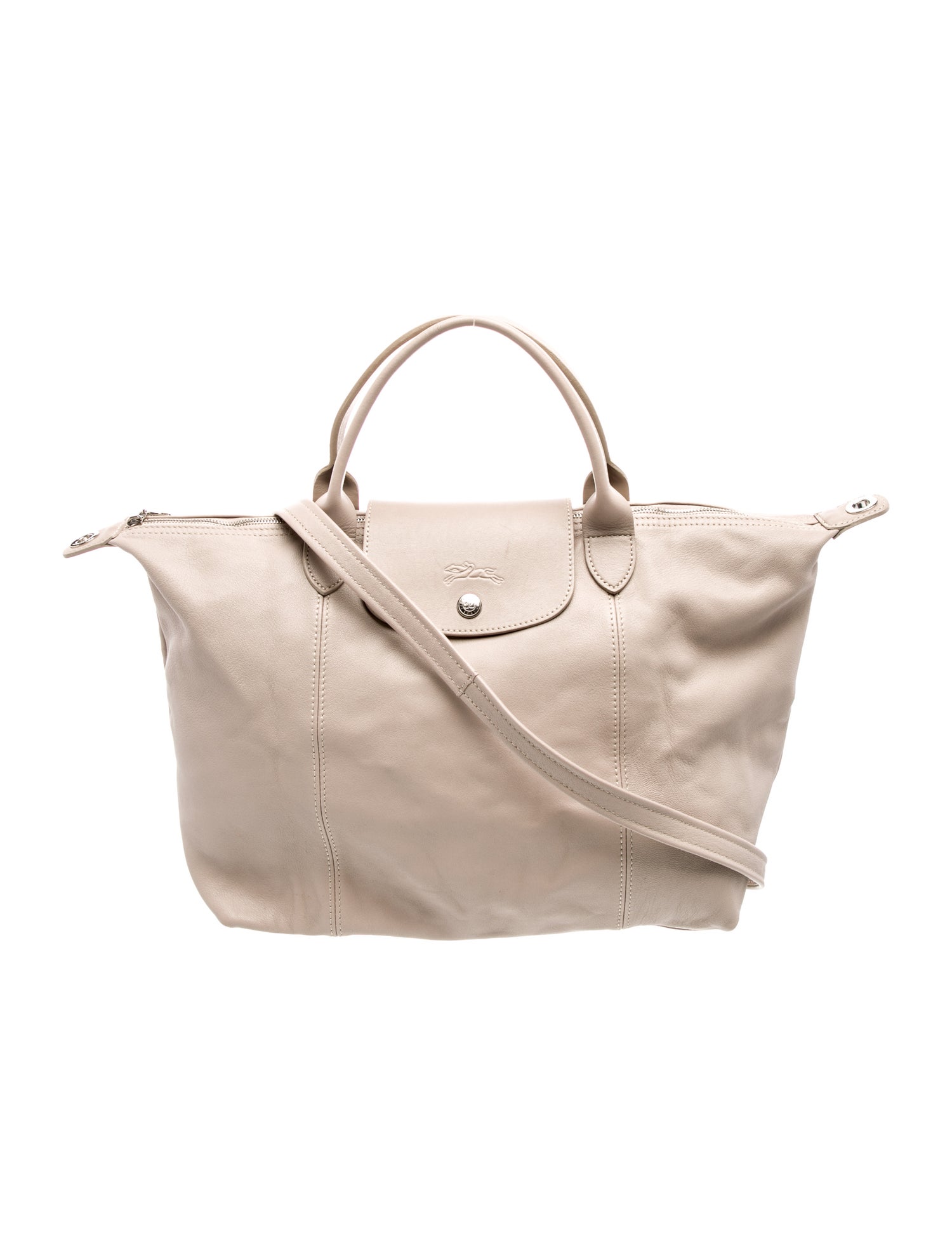 Longchamp Leather Top Handle Bag