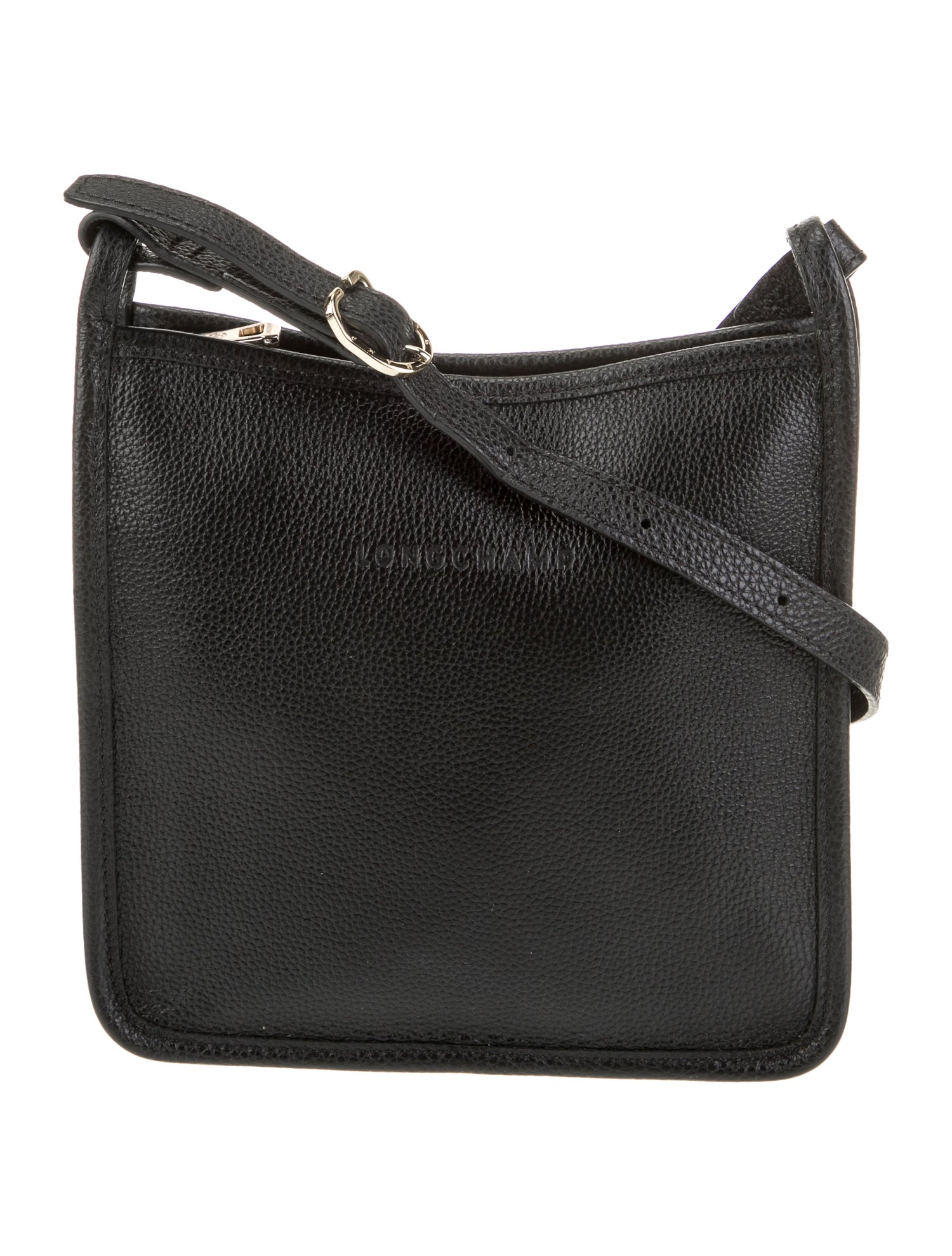 Longchamp Leather Messenger Bag