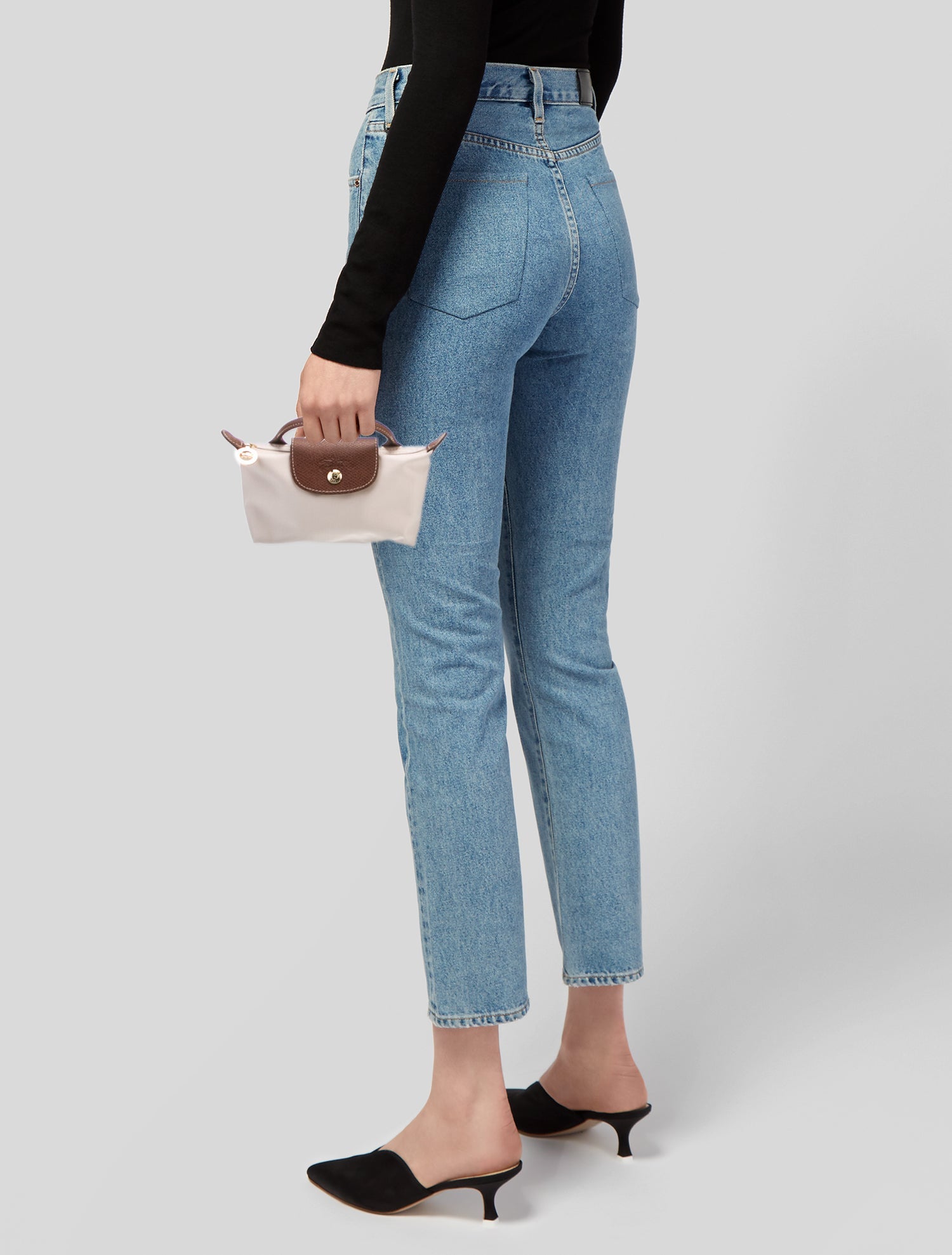 Longchamp Nylon Top Handle Bag