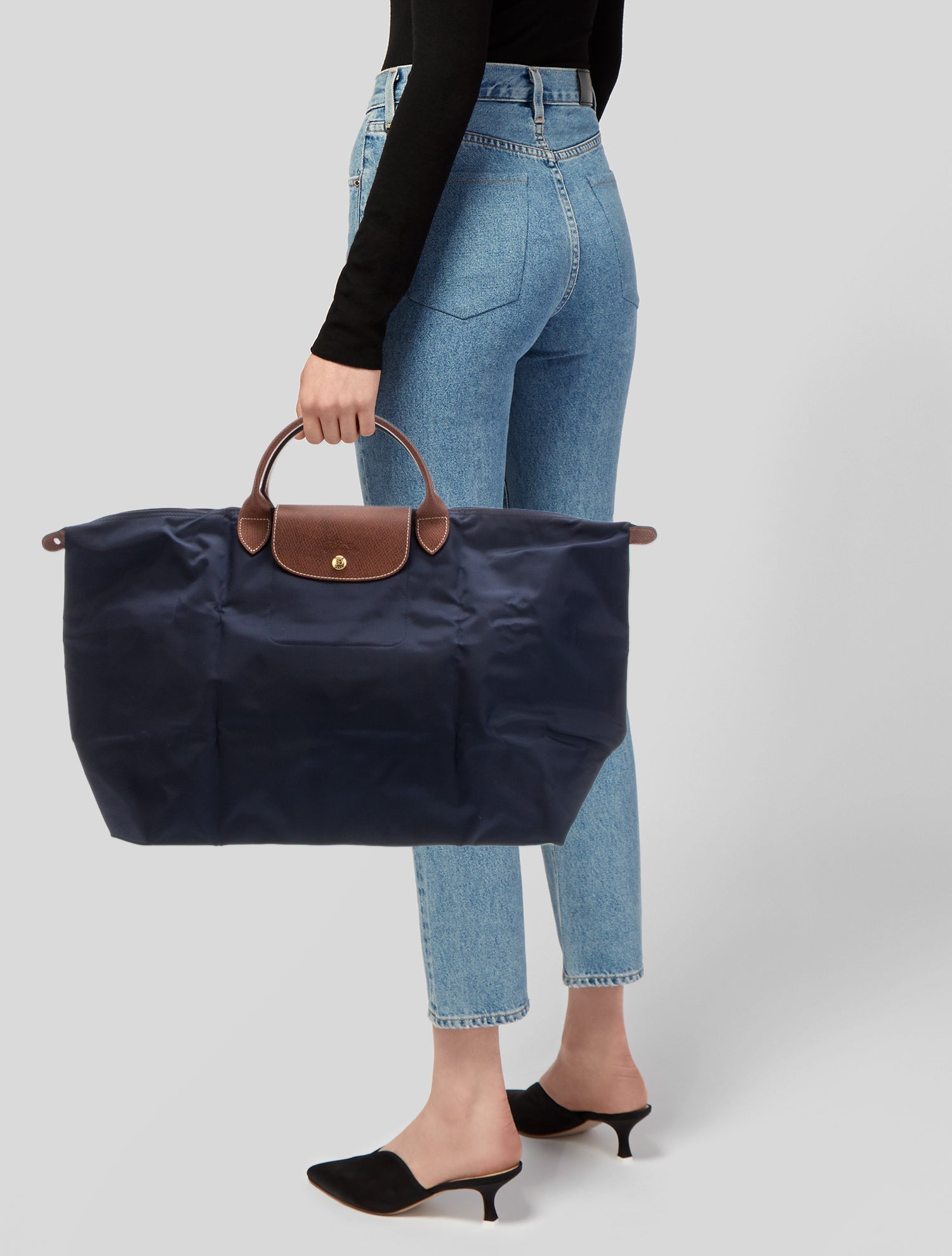 Longchamp Nylon Le Pliage Original Travel Bag Large