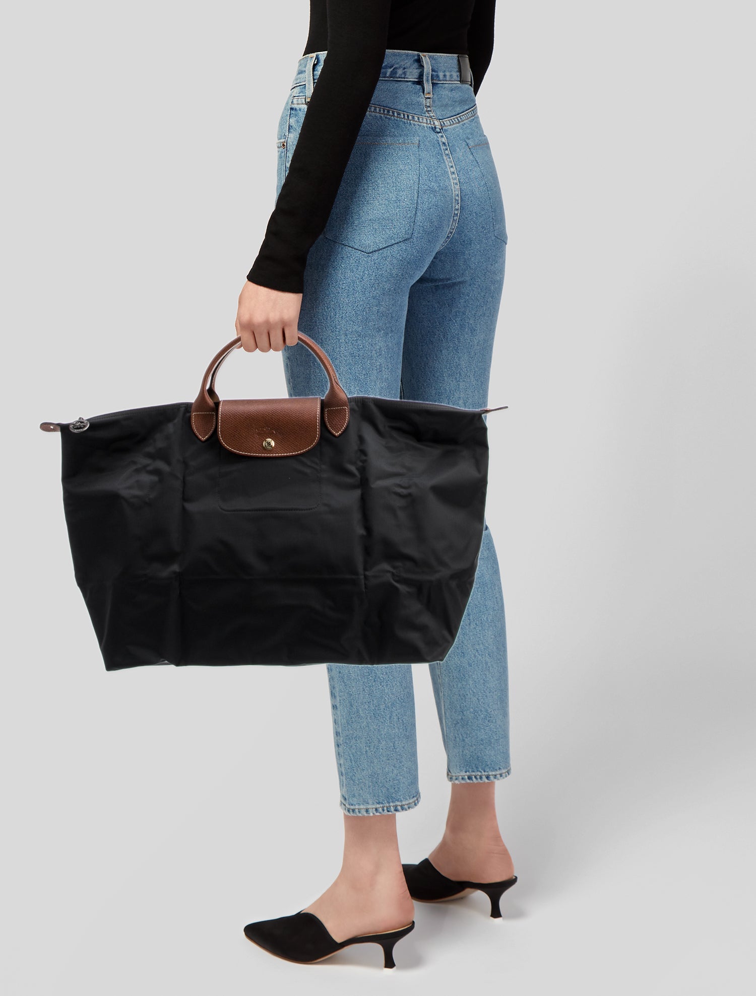 Longchamp Nylon Le Pliage Original Travel Bag Large