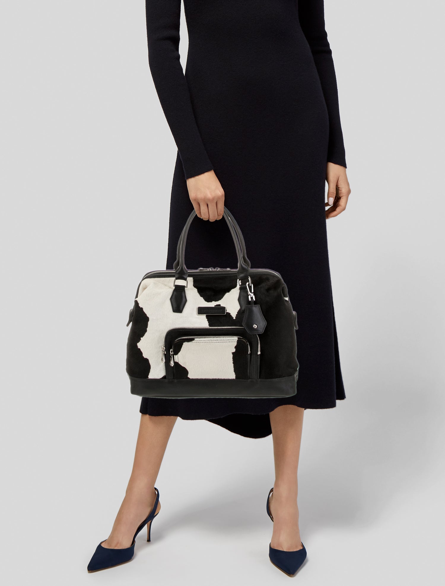 Sonia Rykiel Medium Domino Bag - Black Handle Bags, Handbags