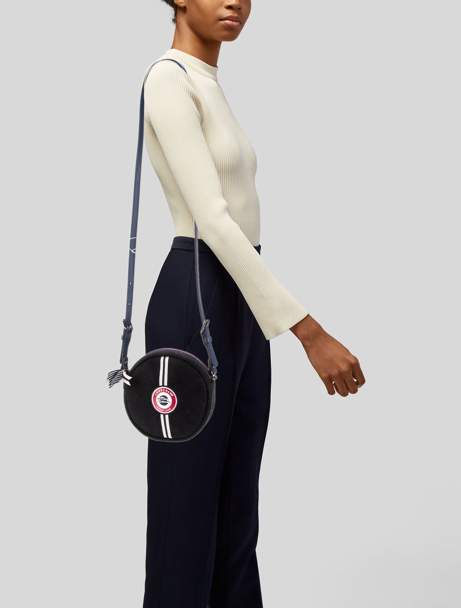 Longchamp Wool Crossbody Bag