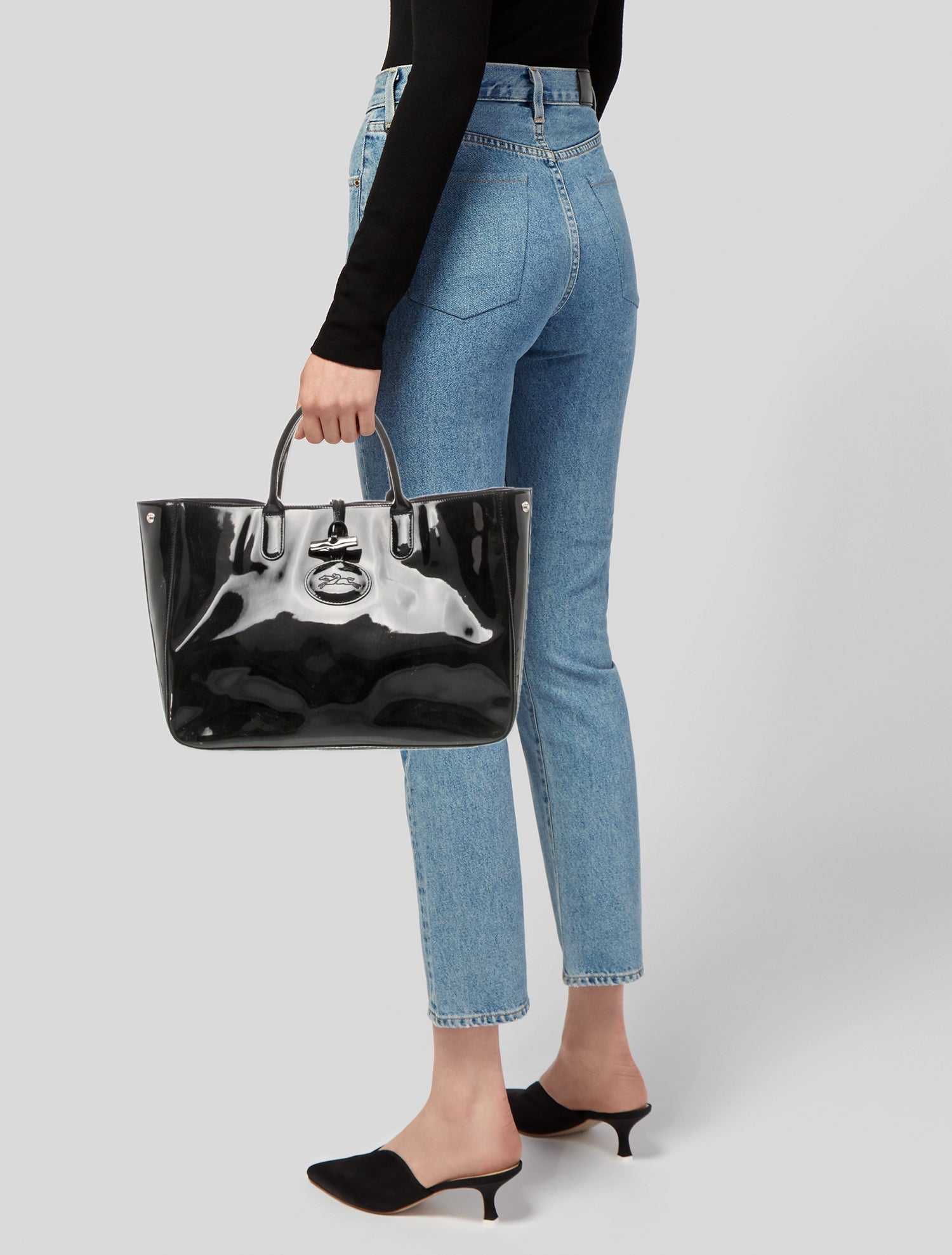 Longchamp Patent Leather Tote