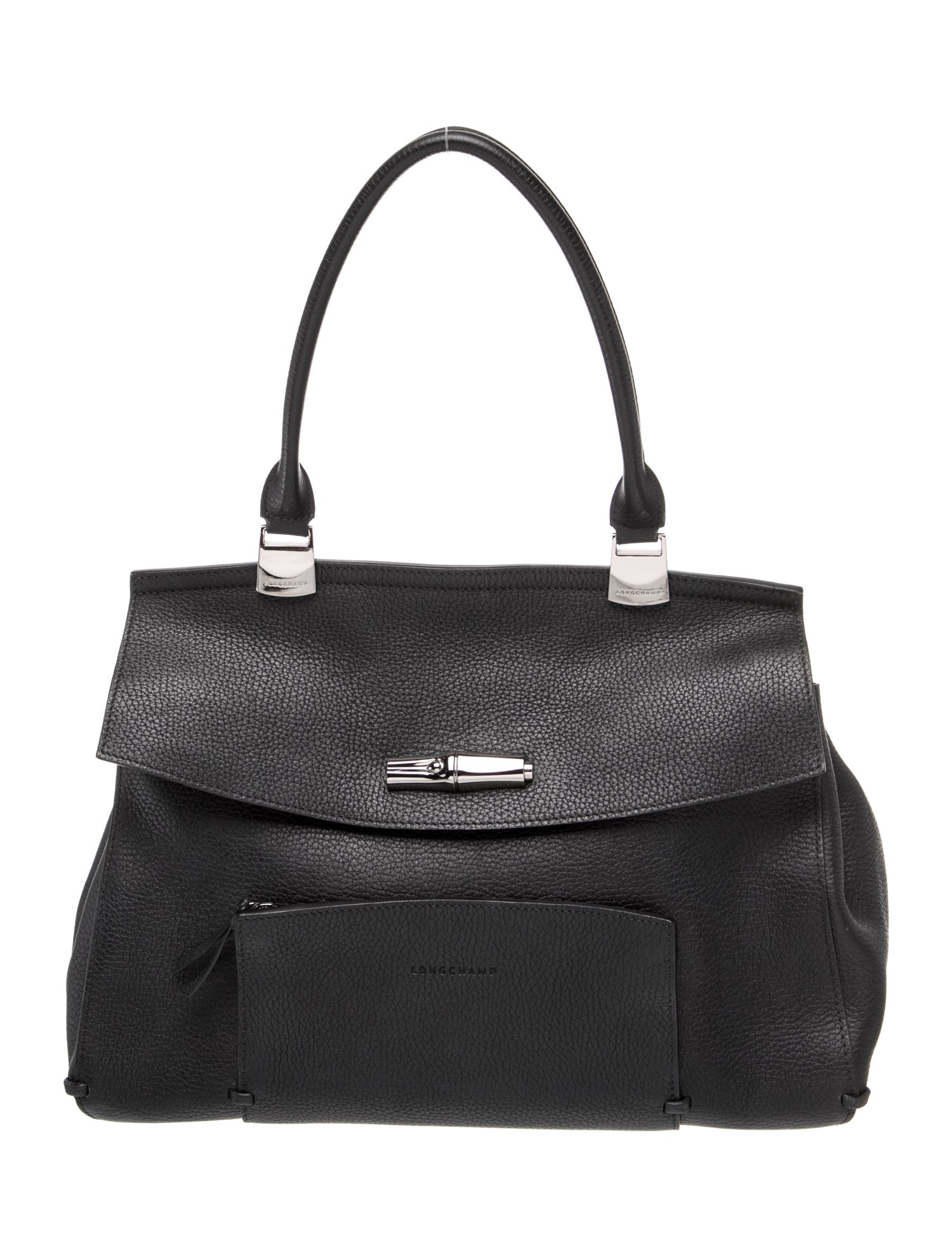 Longchamp Leather Top Handle Bag