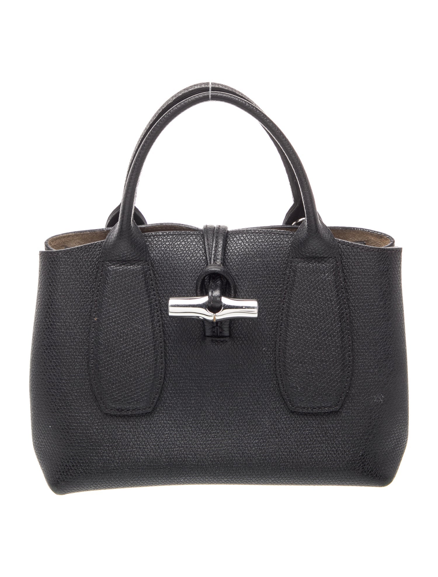 Longchamp Leather Top Handle Bag