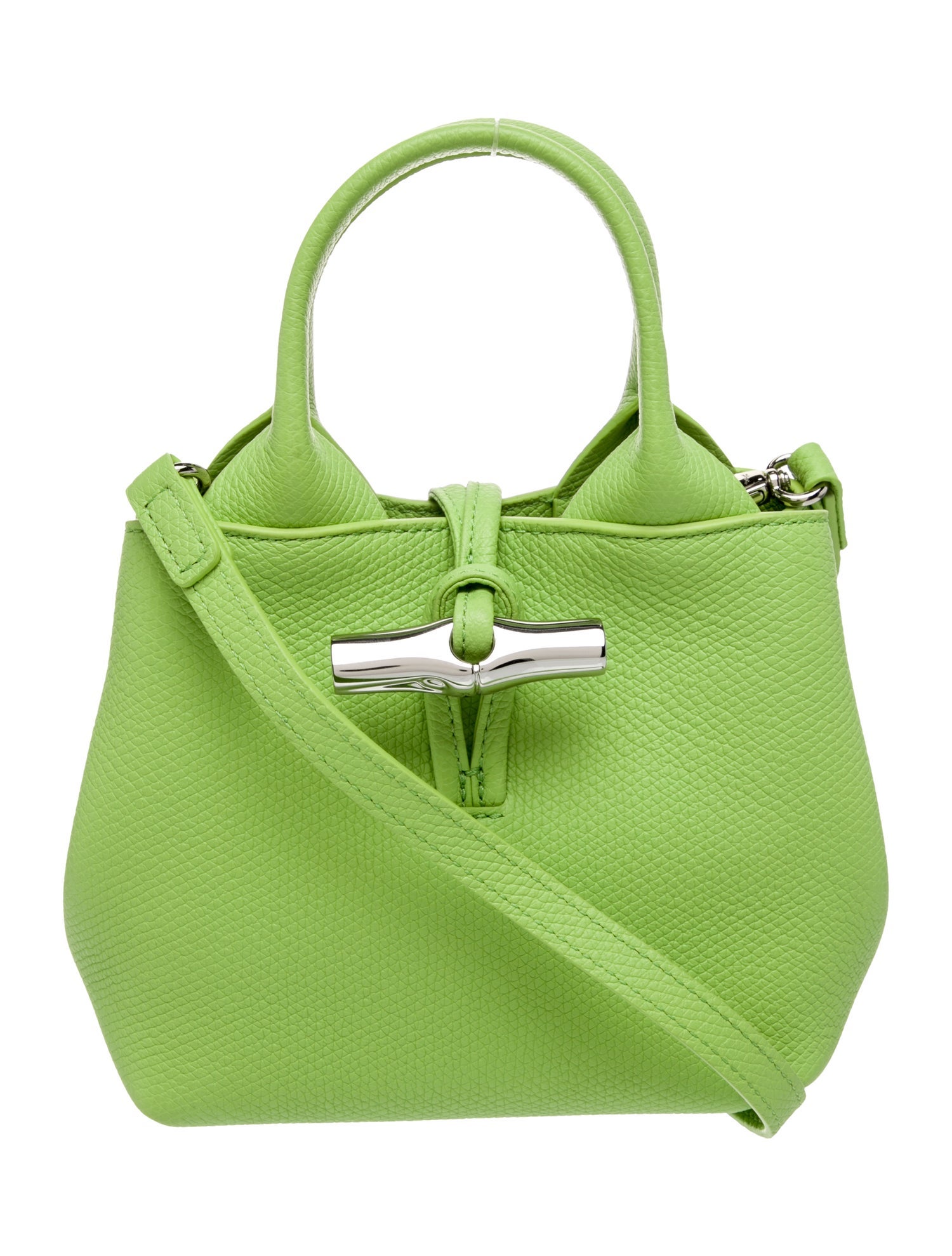 Longchamp Leather Top Handle Bag