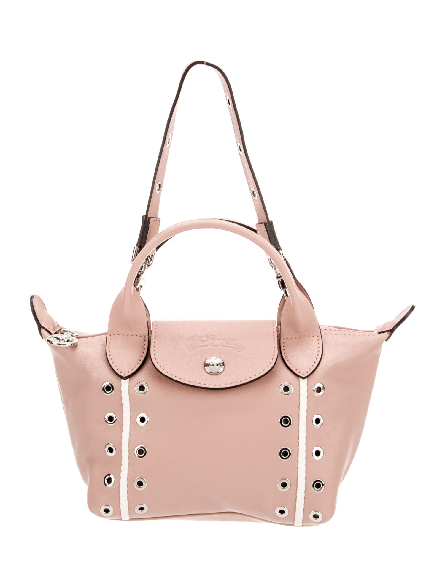 Longchamp Leather Top Handle Bag