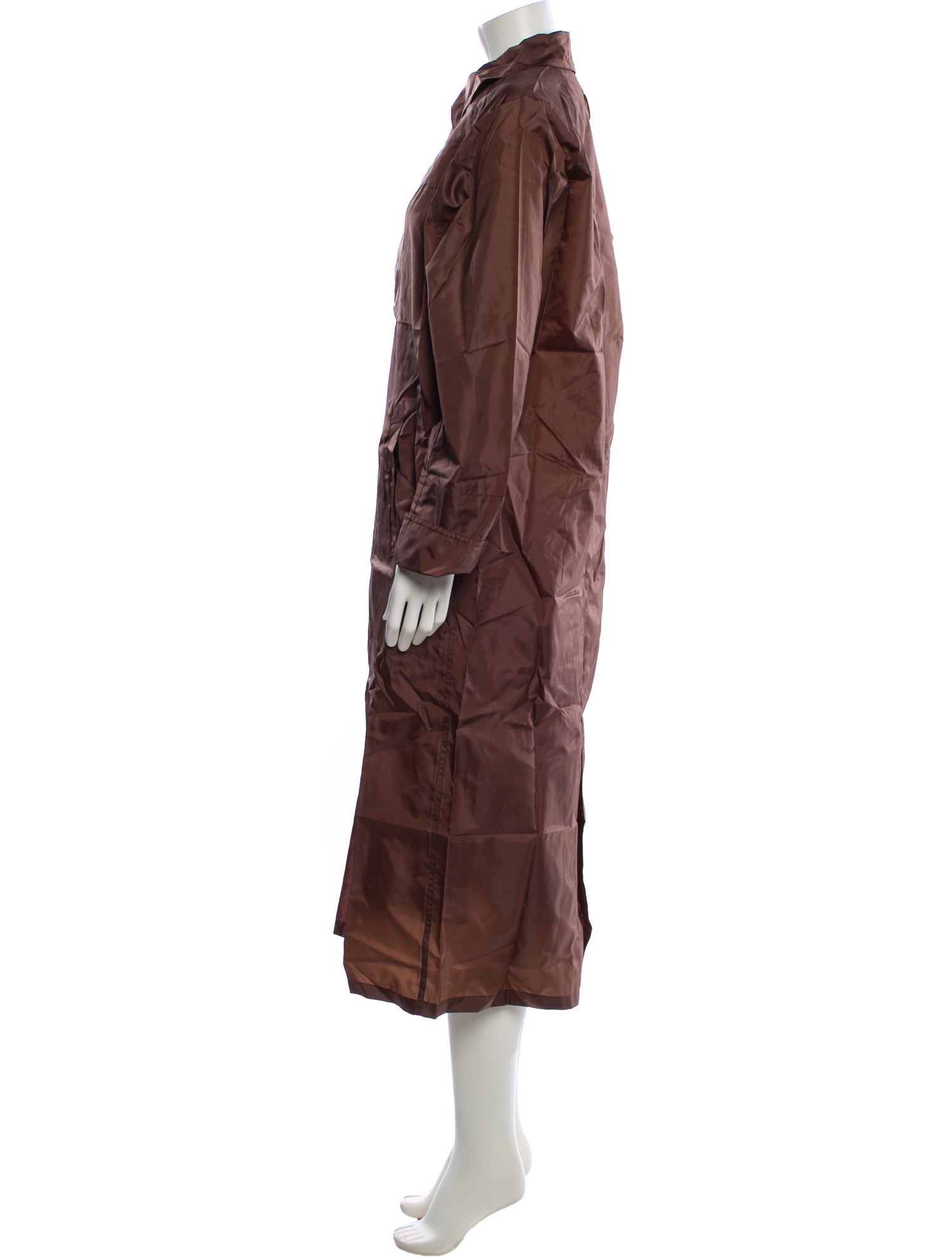 Longchamp Nylon Printed Trench Coat