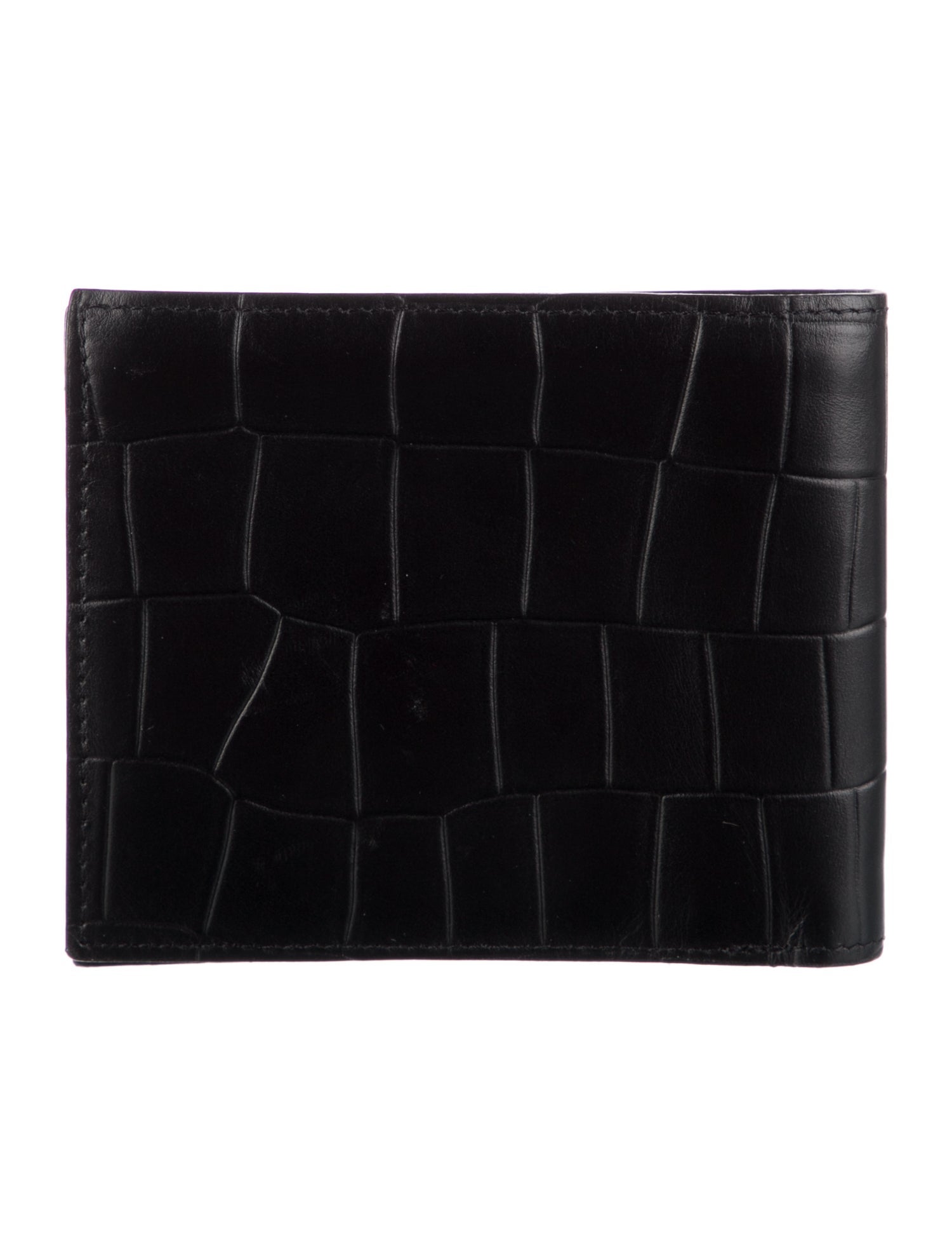 Longchamp Embossed Leather Bifold Wallet