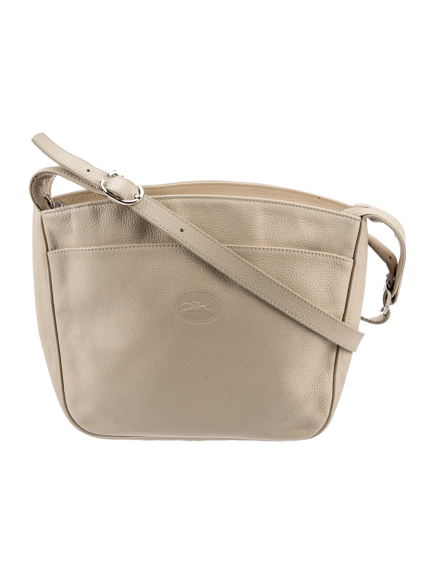 Longchamp Leather Messenger Bag