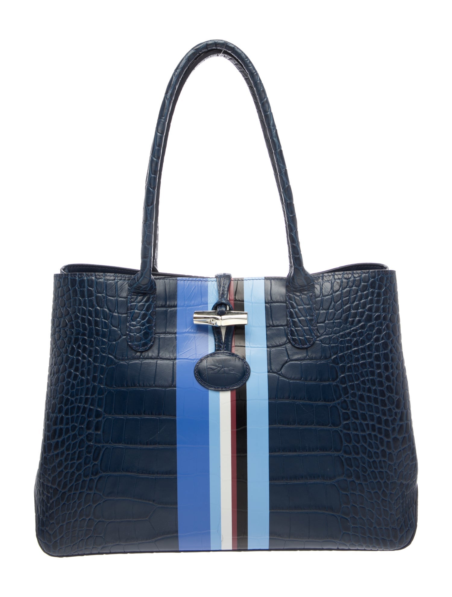 Longchamp Embossed Leather Roseau