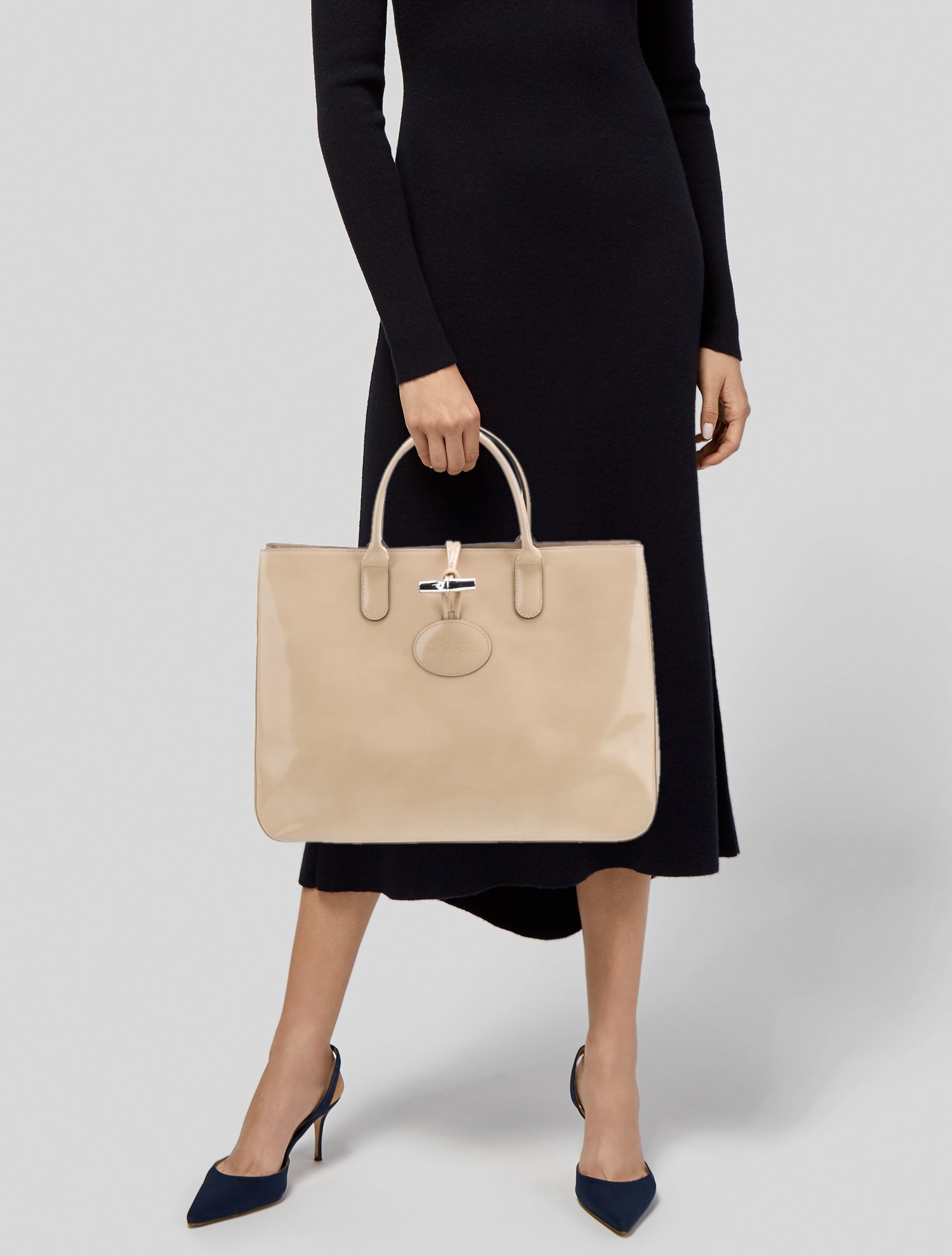 Longchamp Patent Leather Tote