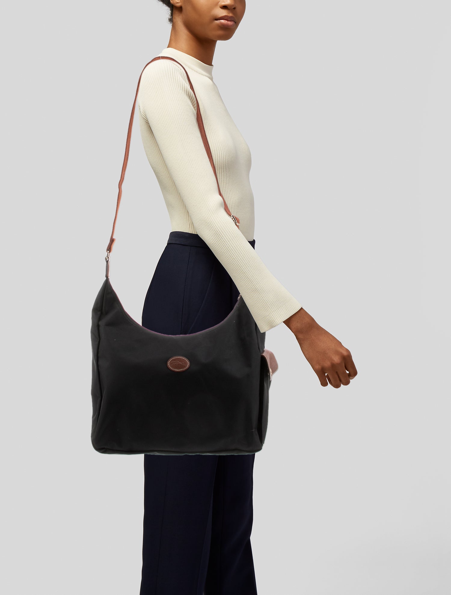 Longchamp Nylon Messenger Bag