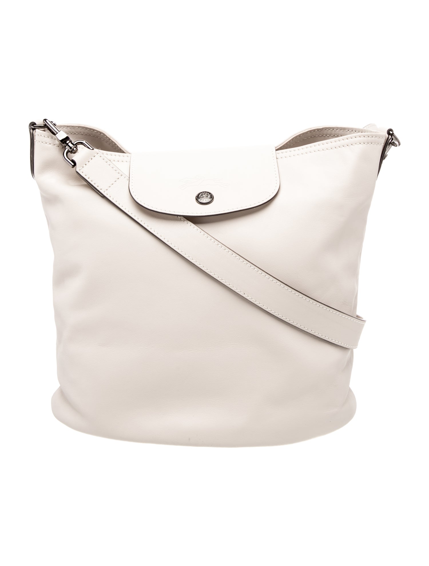 Longchamp Leather Bucket Bag