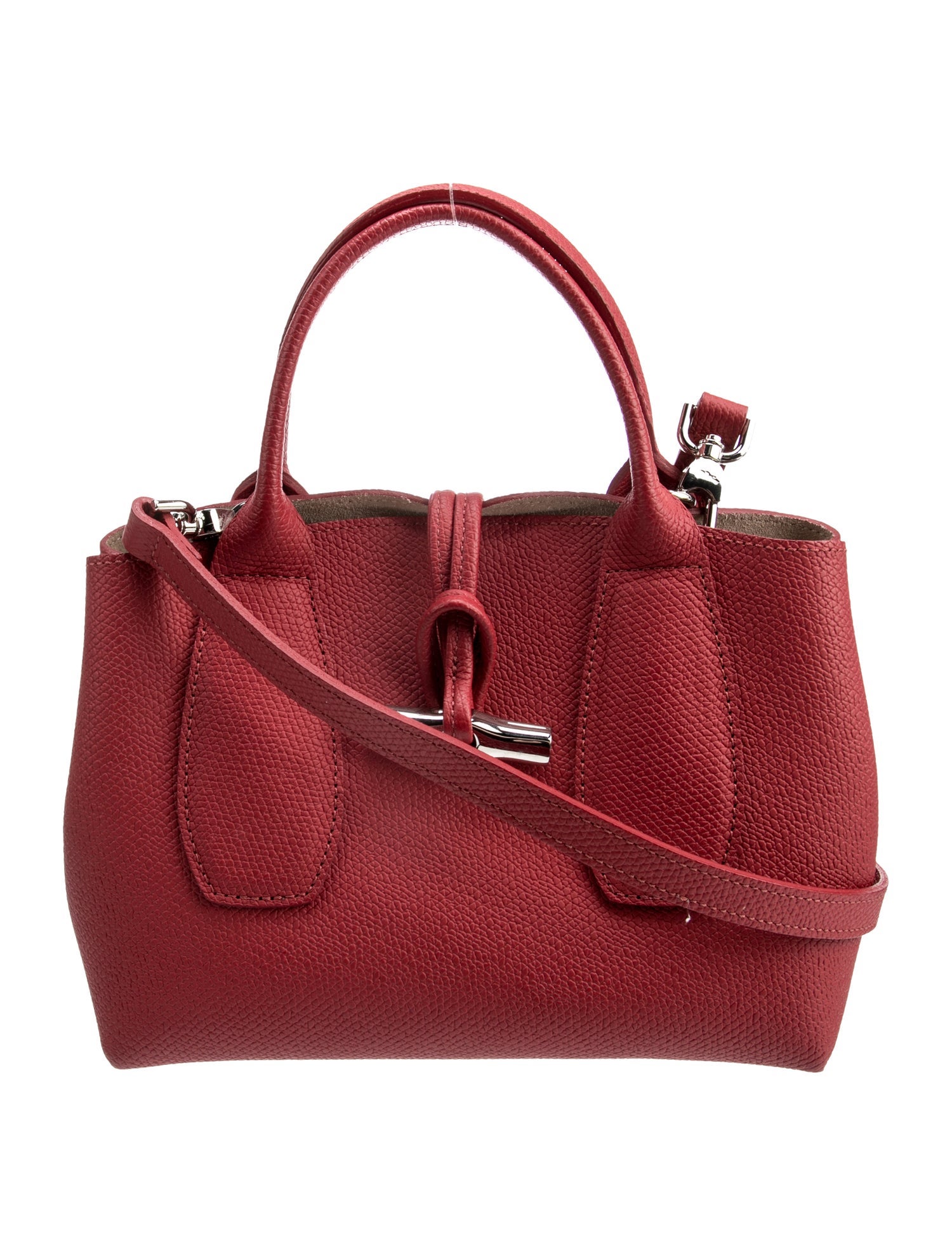 Longchamp Leather Top Handle Bag