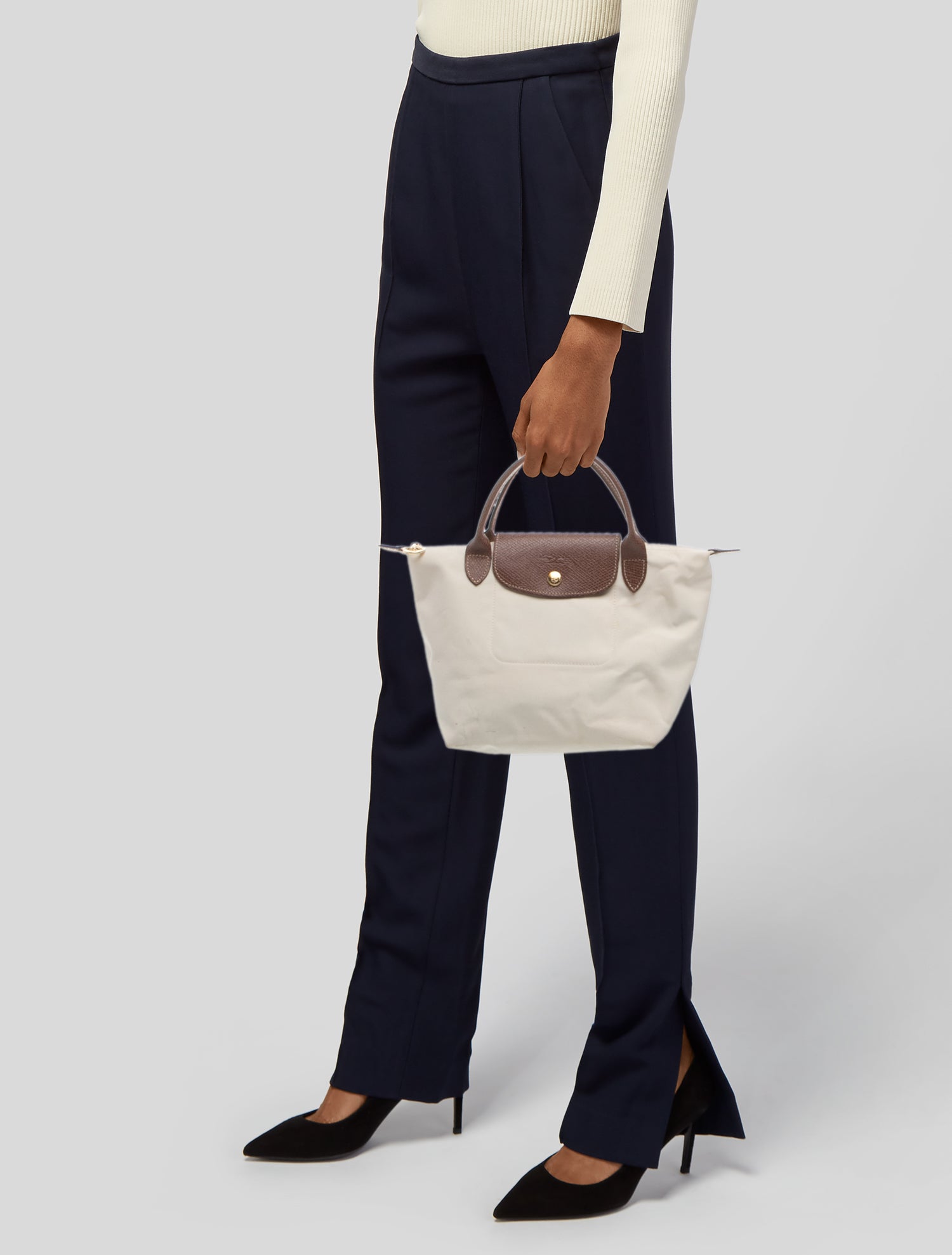 Longchamp Nylon Top Handle Bag