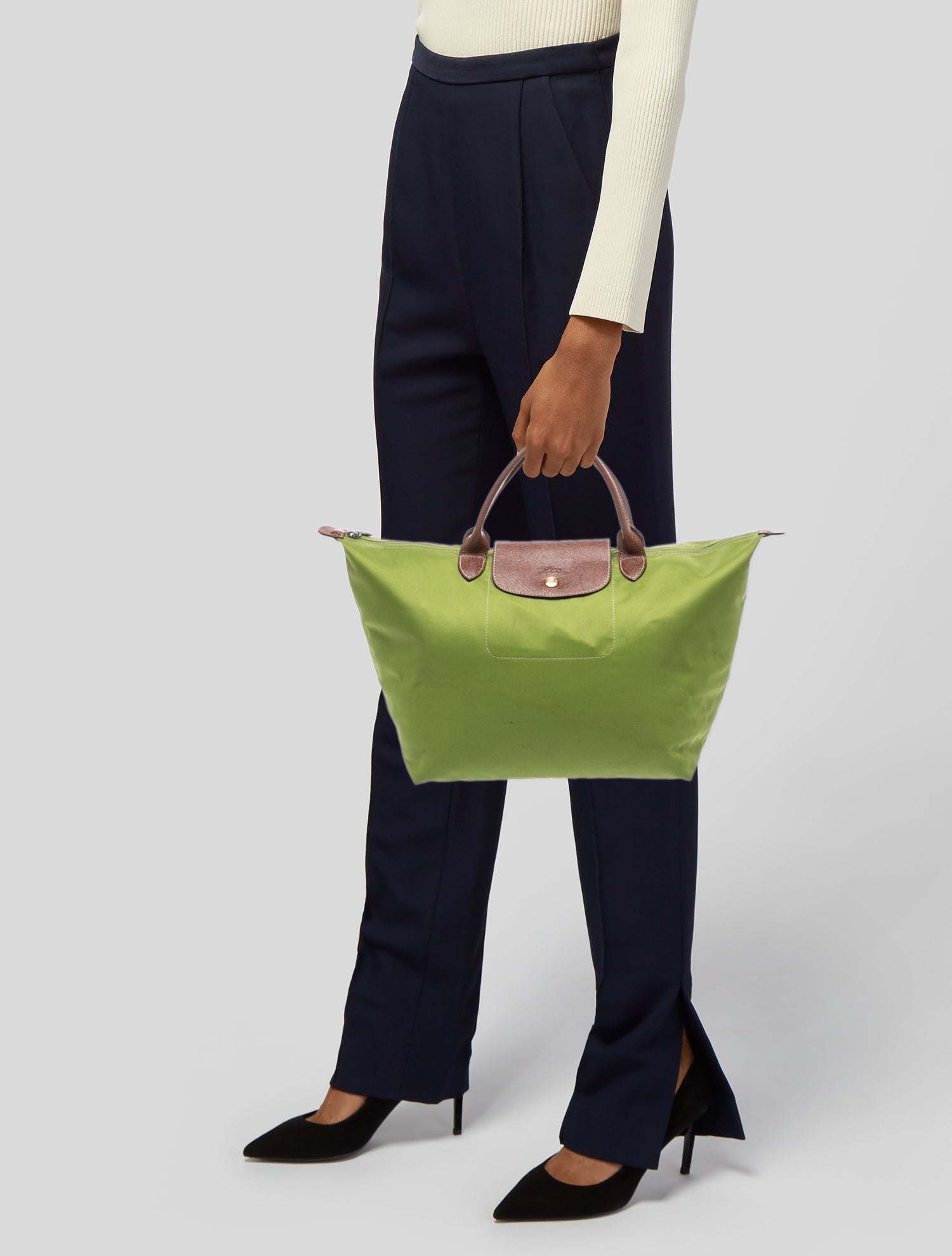 Longchamp Nylon Top Handle Bag
