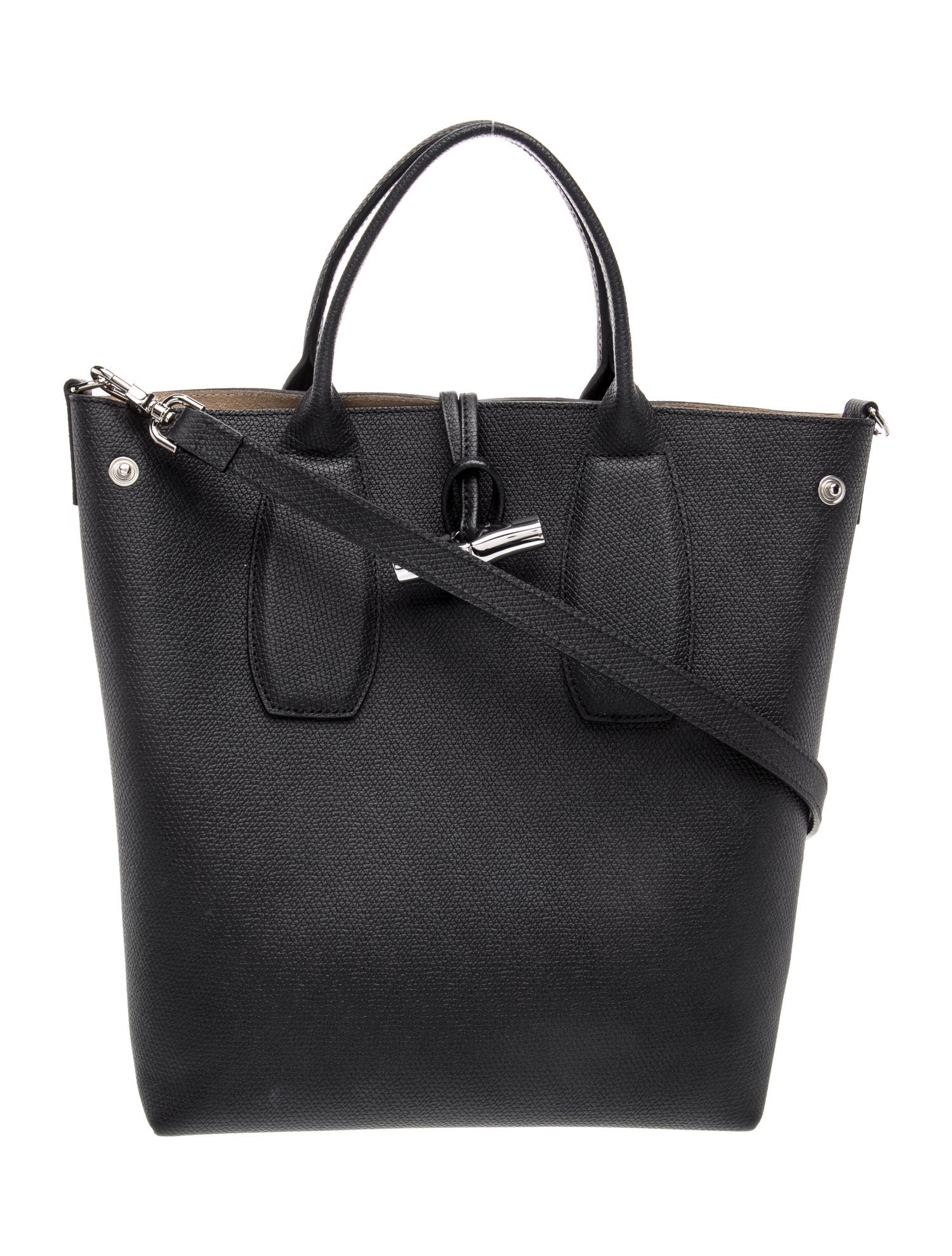 Longchamp Leather Bucket Bag