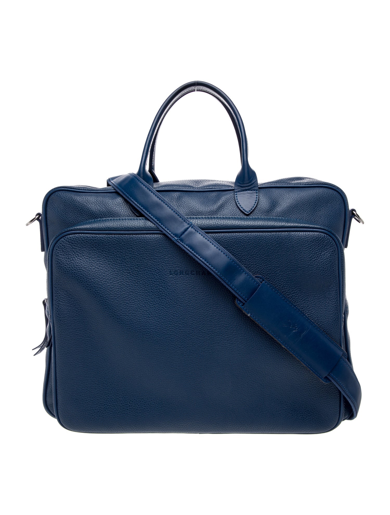 Longchamp Leather Messenger Bag