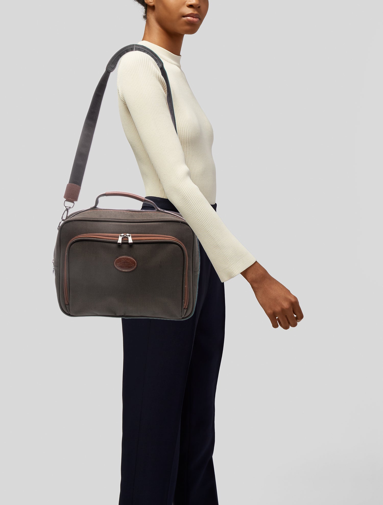 Longchamp Canvas Briefcase