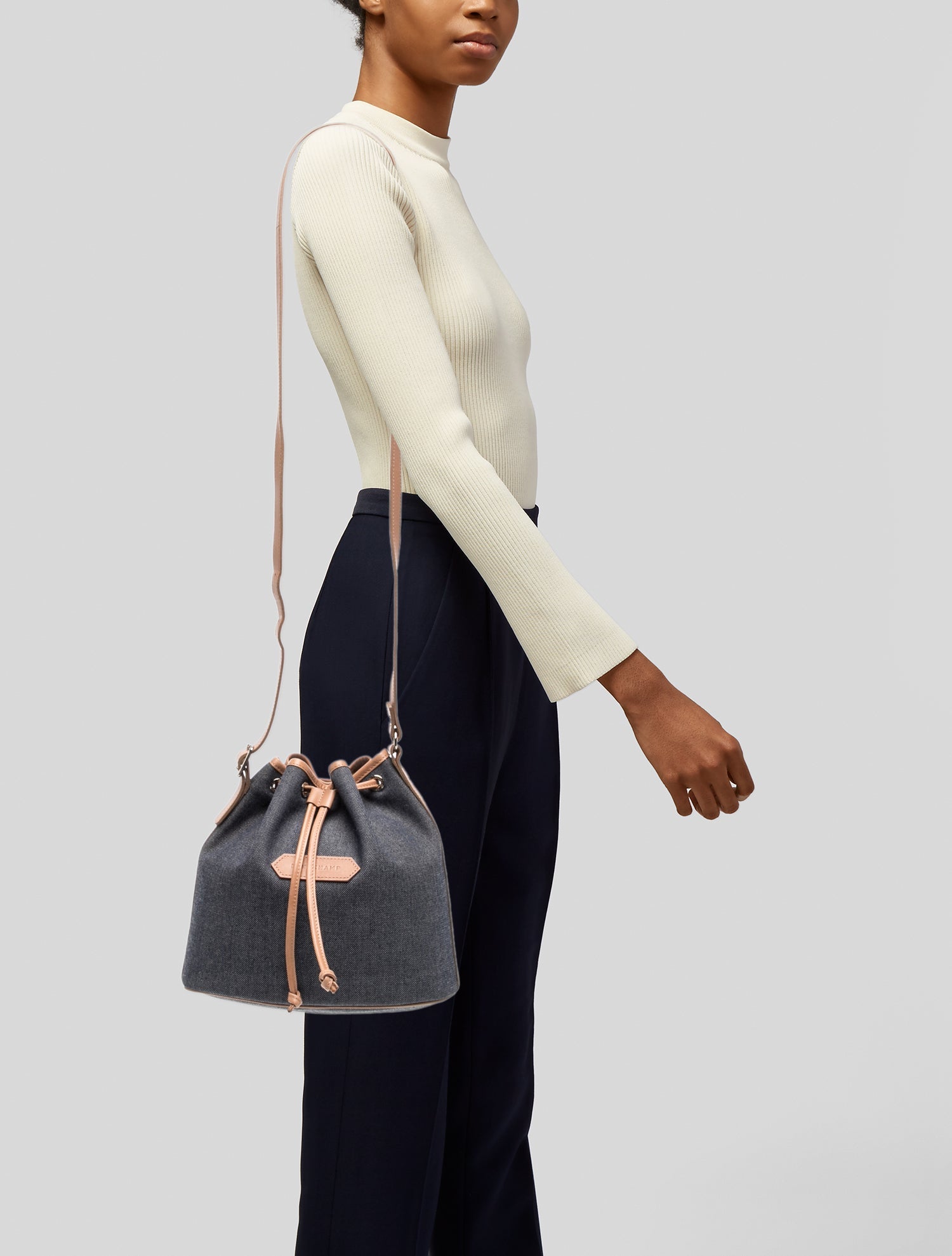 Longchamp Canvas Shoulder Bag