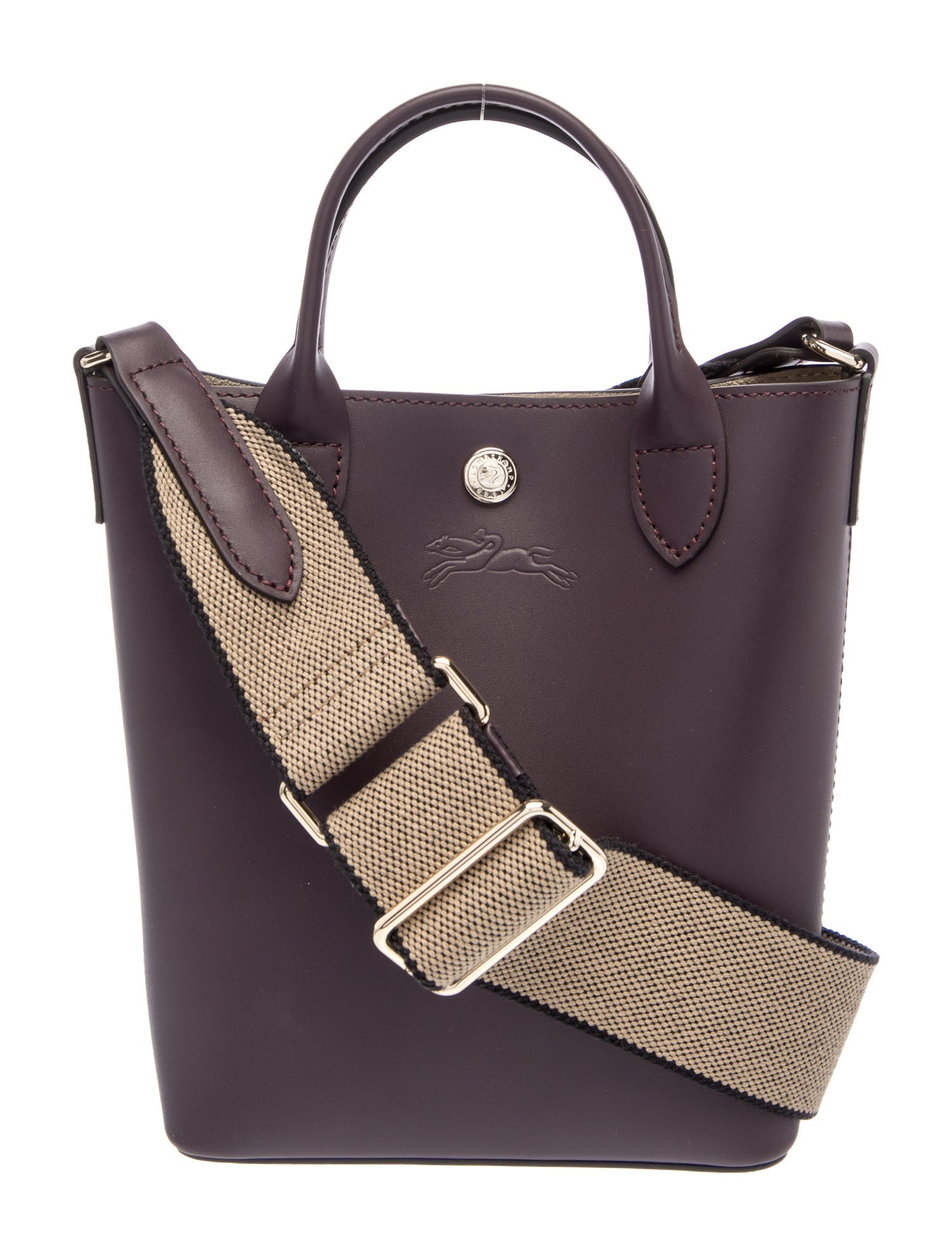 Longchamp Leather Messenger Bag