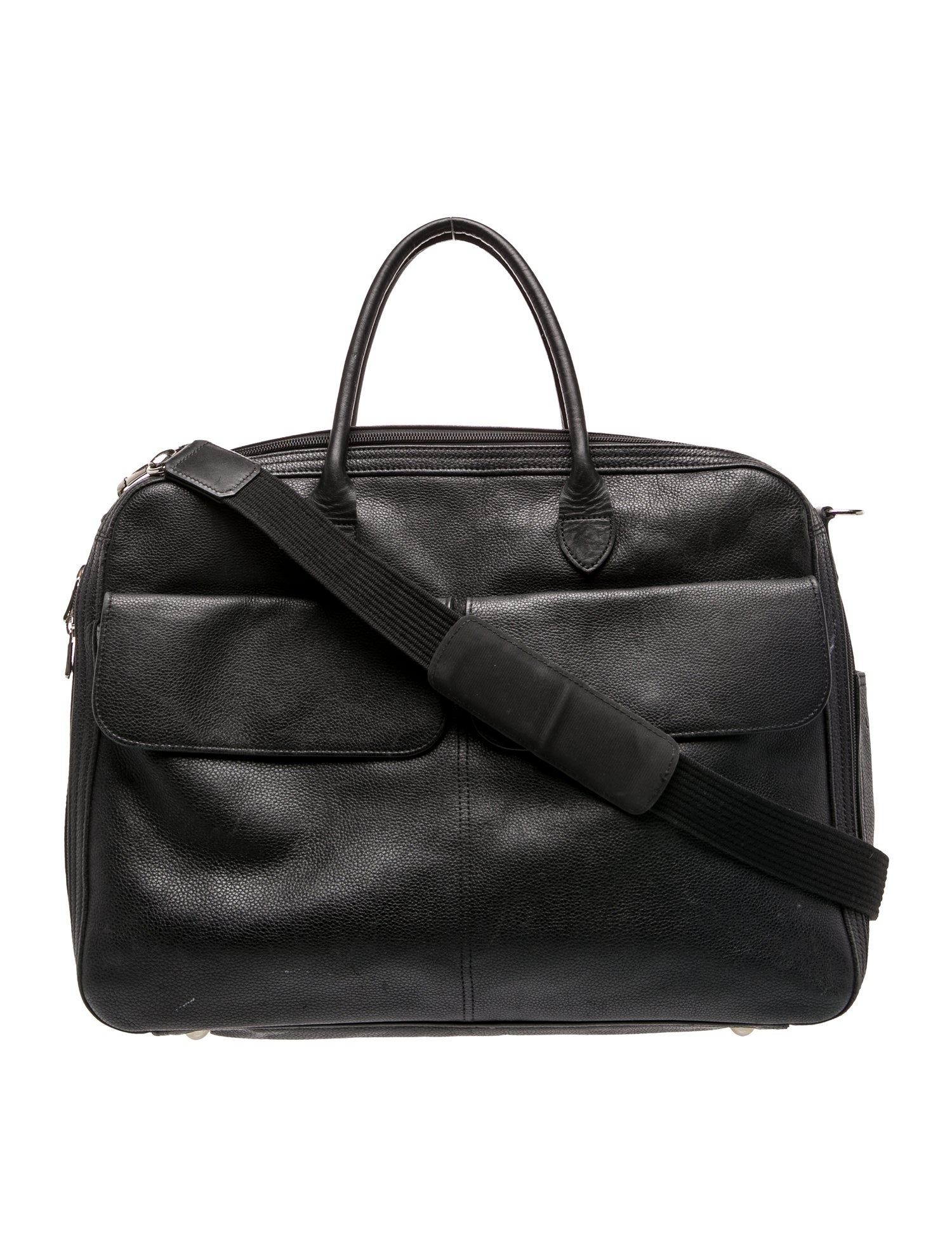 Longchamp Leather Messenger Bag