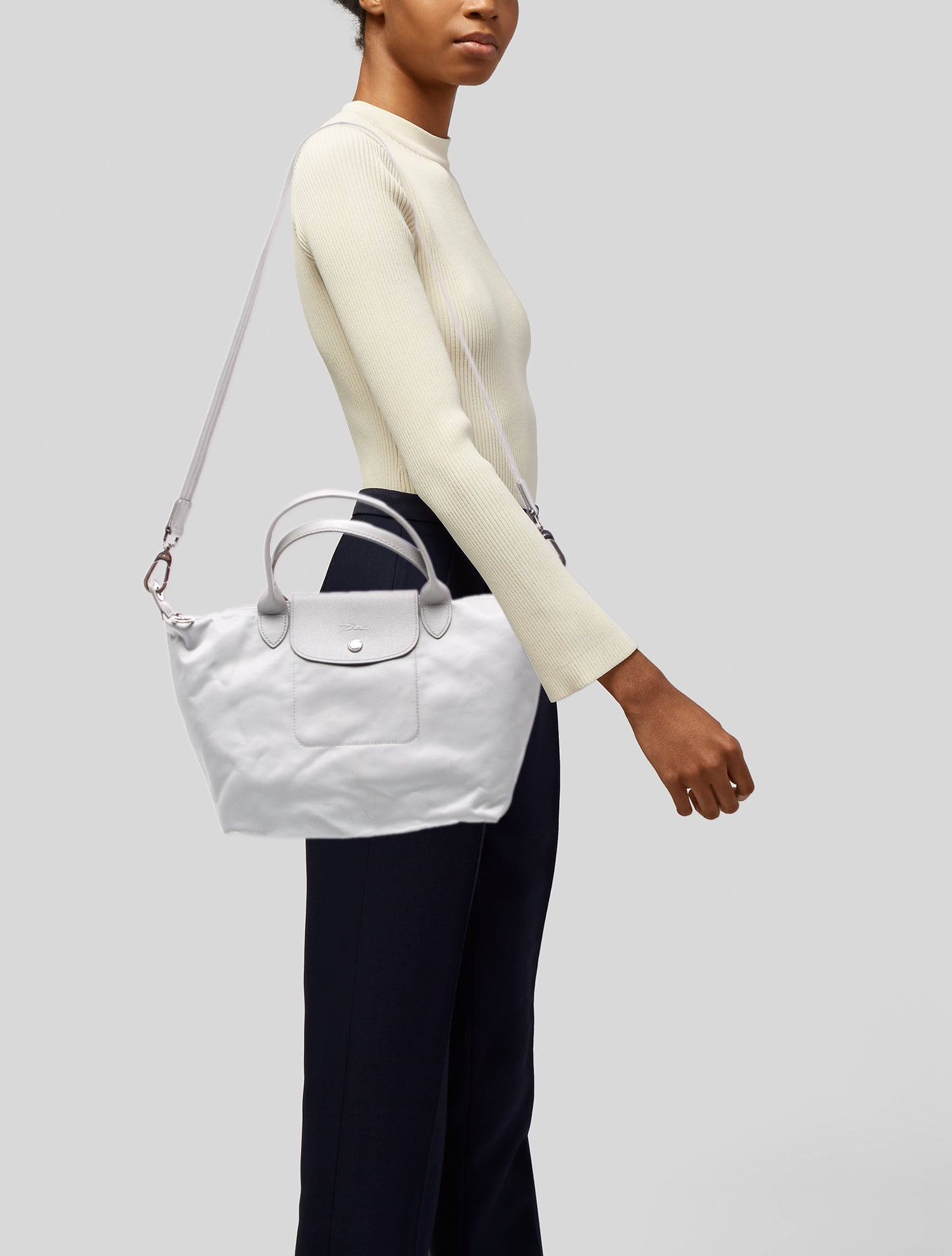Longchamp Nylon Top Handle Bag