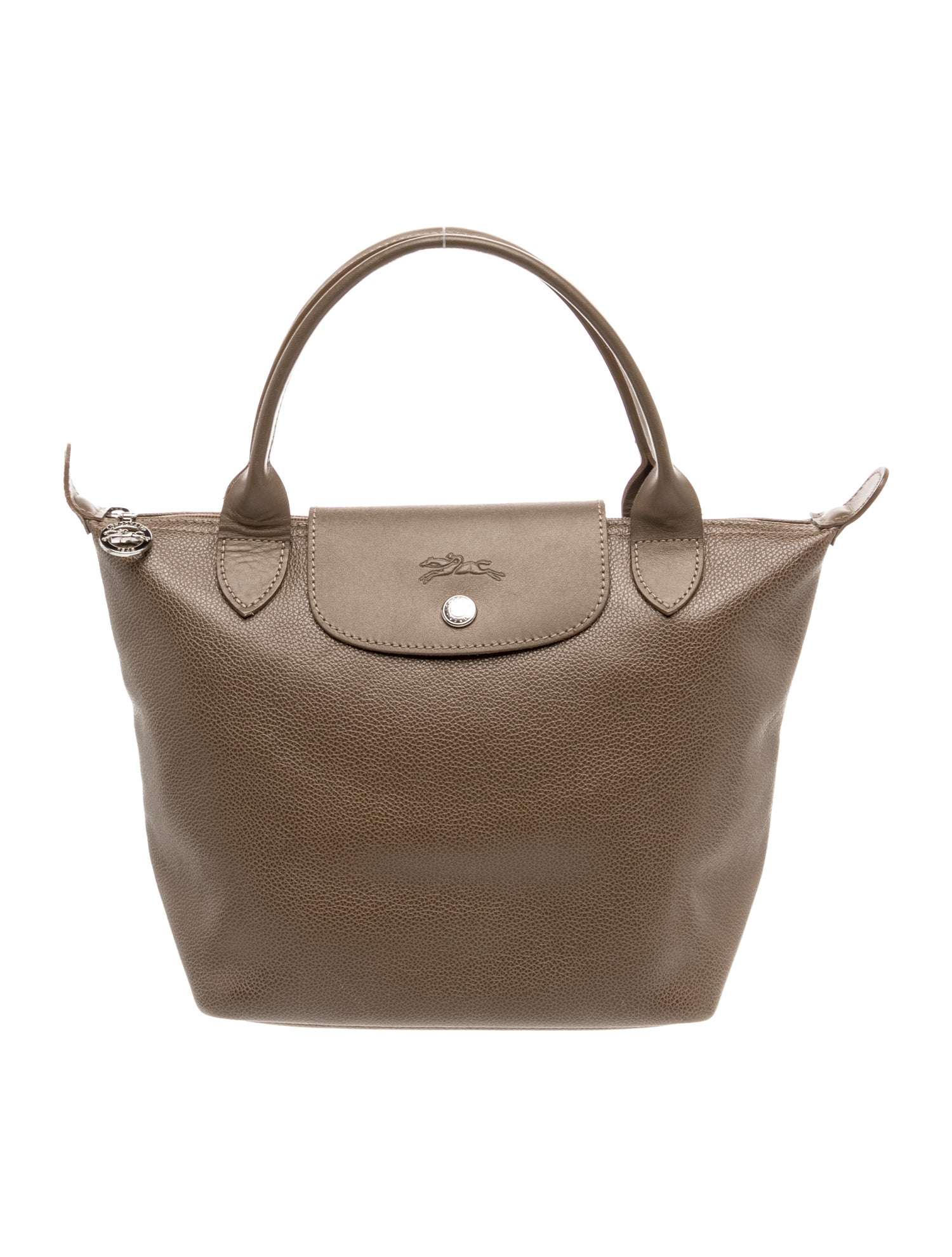 Longchamp Leather Top Handle Bag