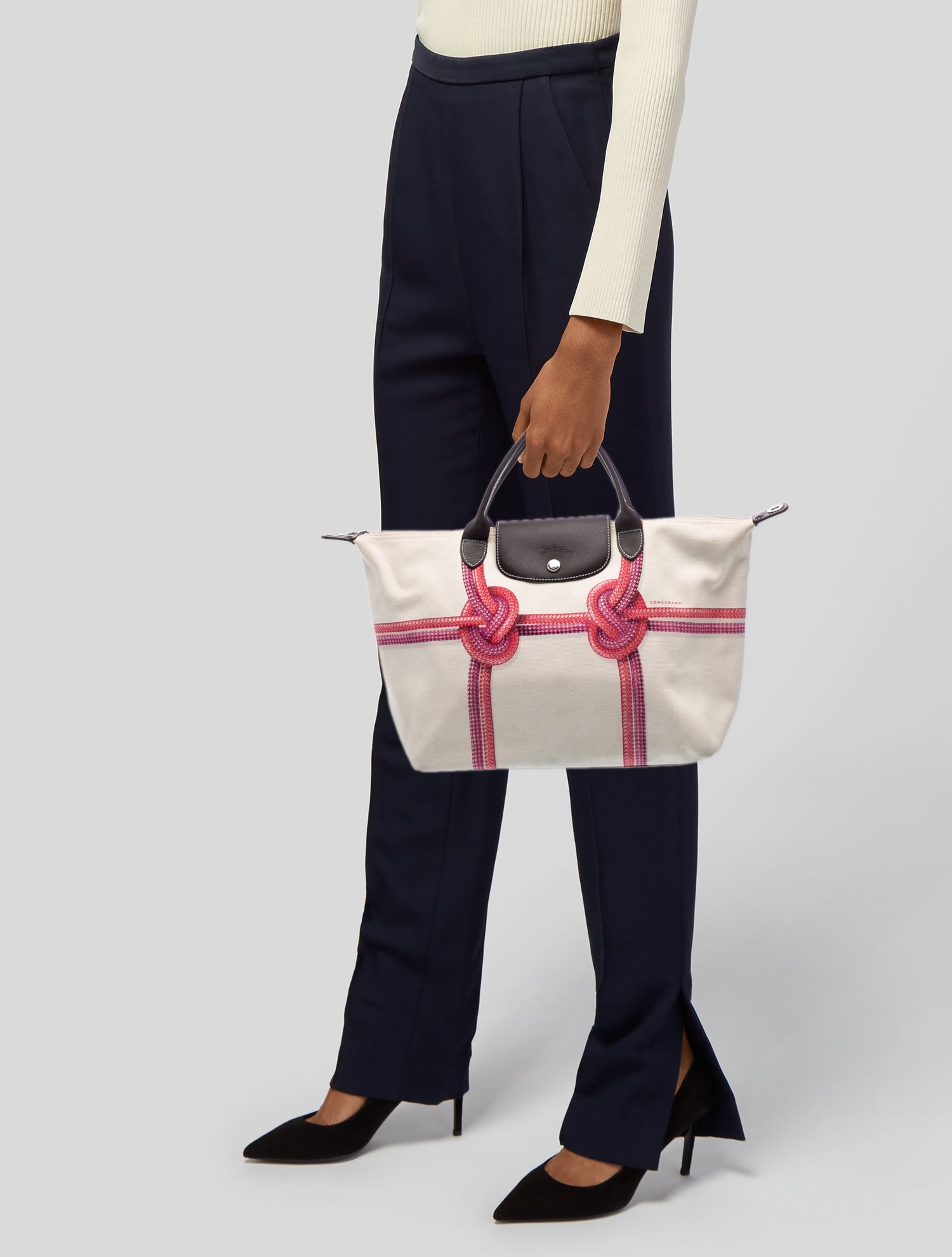Longchamp Canvas Weekender Bag